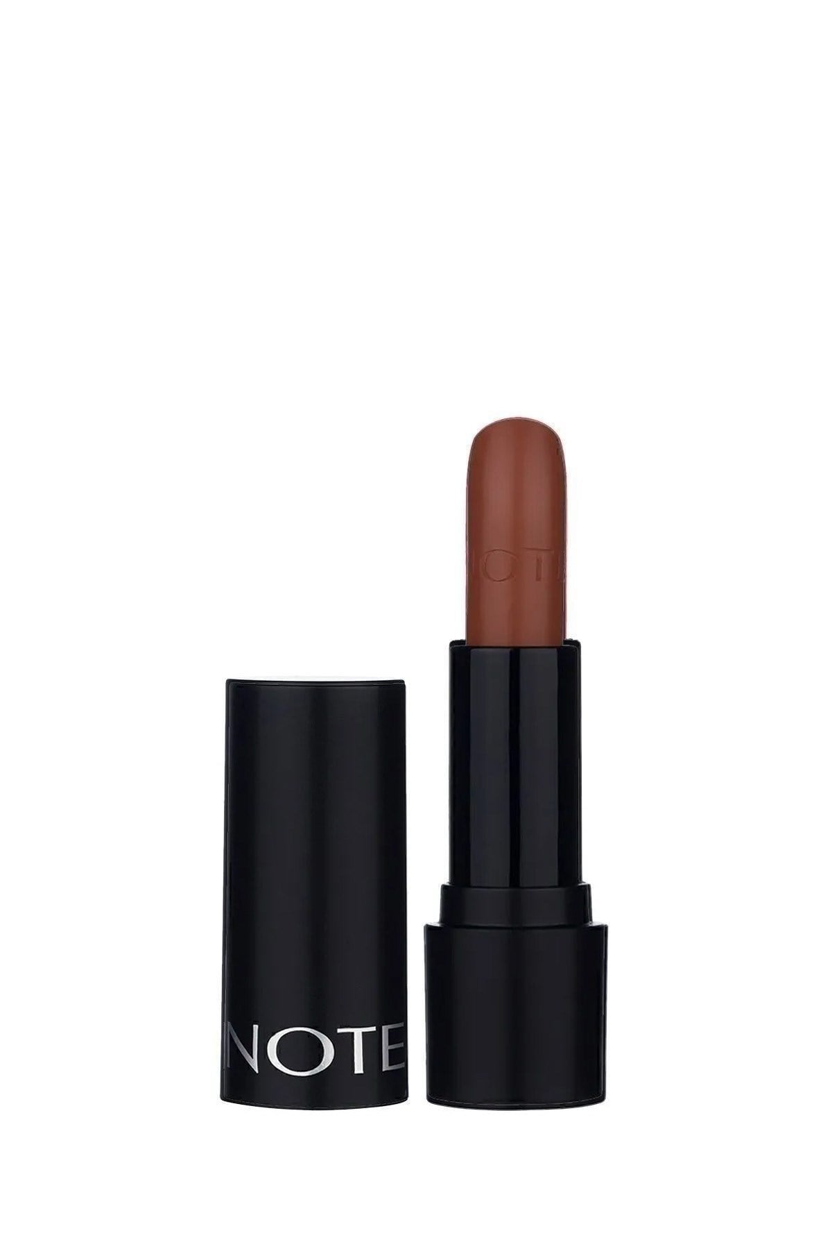 Note Deep Impact Lipstick 09 Spicy Nude Kremsi Dokulu Yarı Parlak Ruj - Kahverengi-30110858