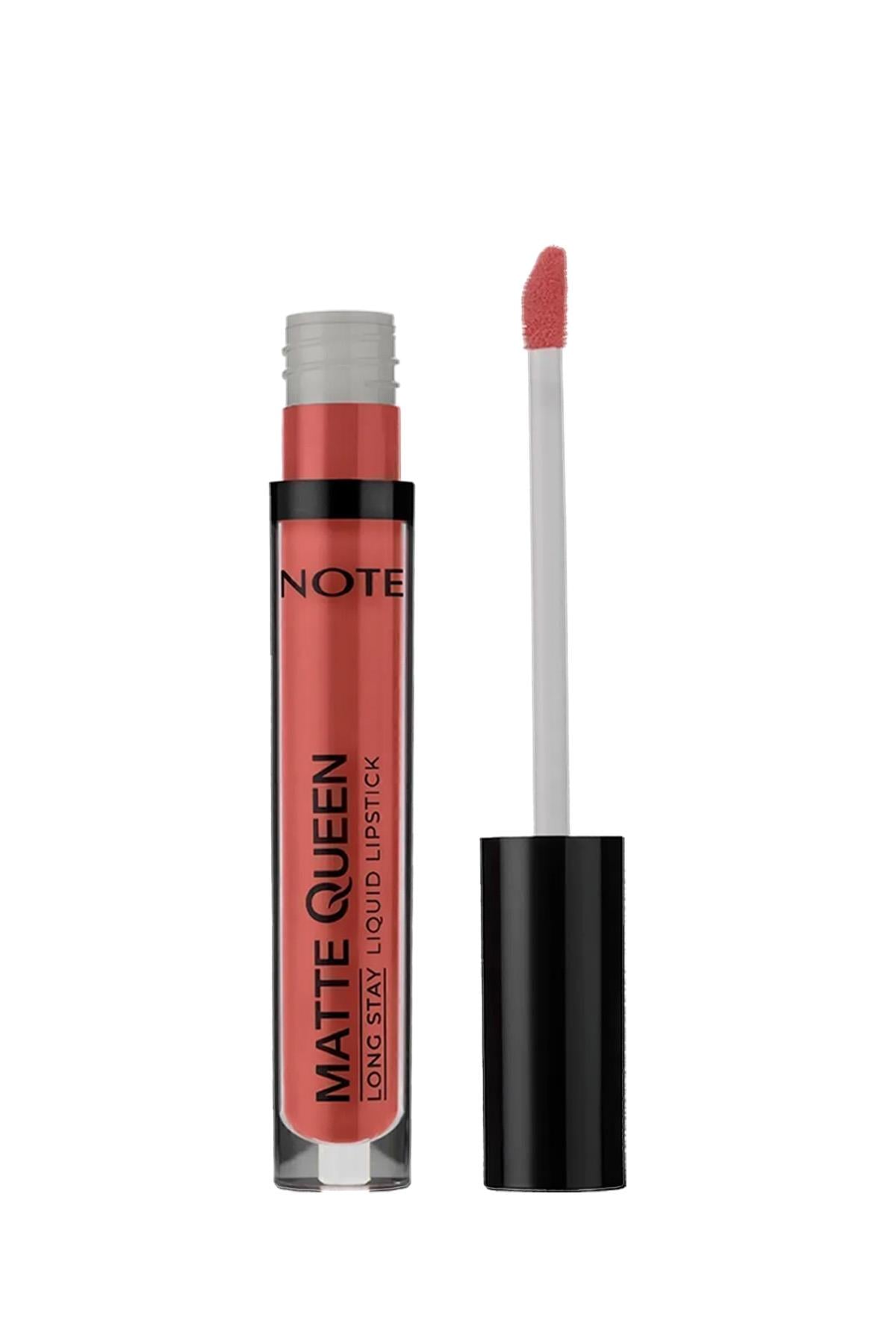 Note Matte Queen Lipstick 09 Castle Brick Kalıcı Likit Ruj - Pembe-30110927
