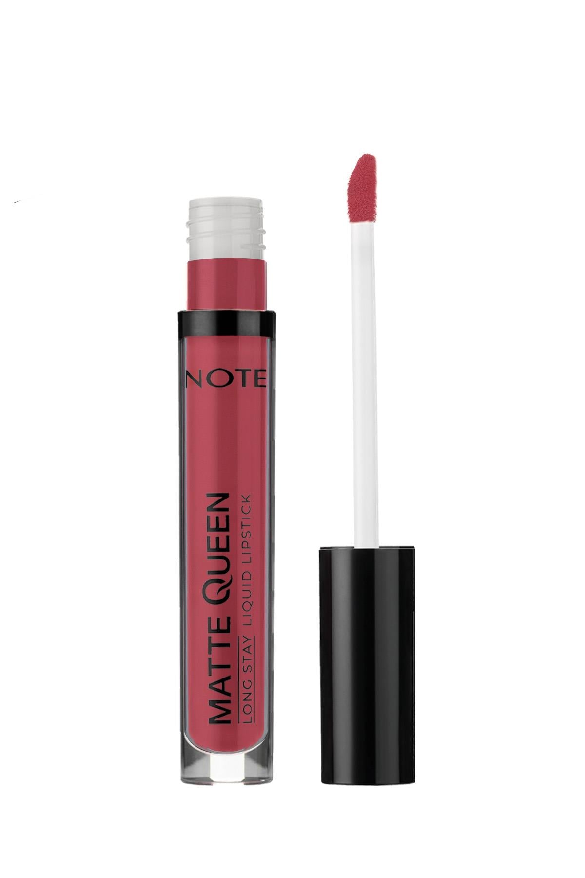 Note Matte Queen Lipstick 21 Pink Bliss Kalıcı Likit Ruj - Kırmızı-30111409