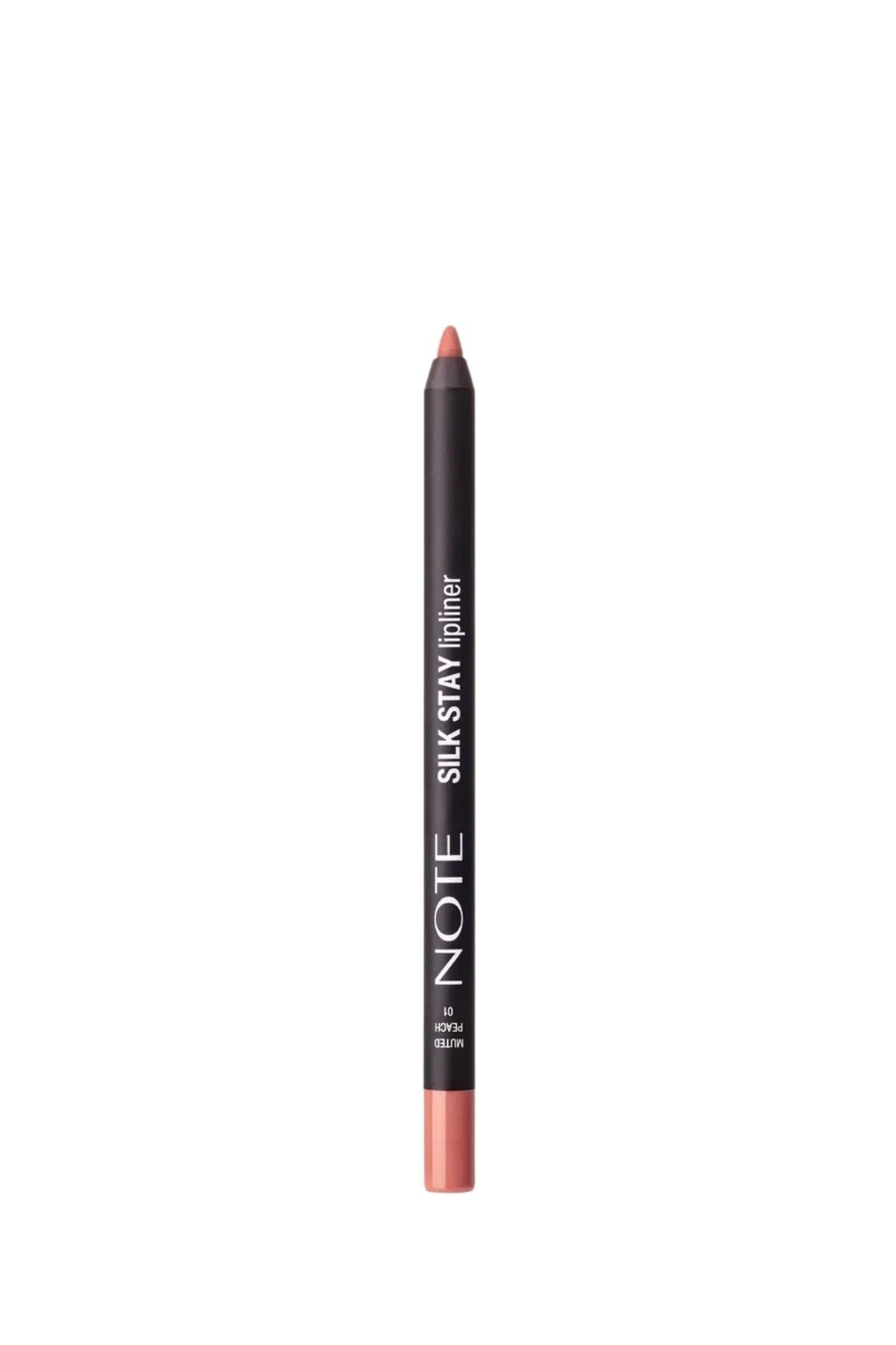 Note Silk Stay Lipliner 01 Muted Peach Suya Dayanıklı İpeksi Dudak Kalemi - Nude-30111485