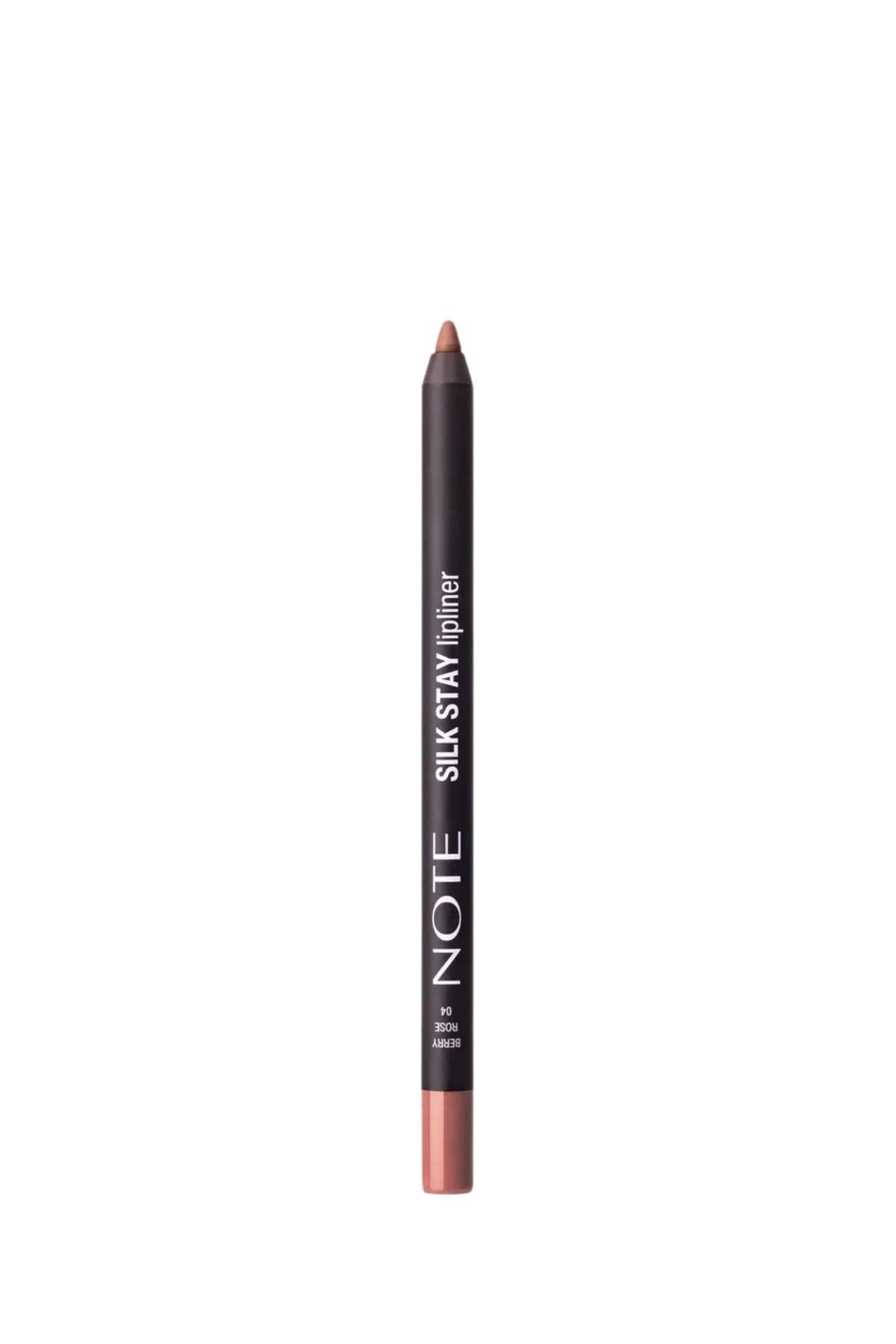 Note Silk Stay Lipliner 04 Berry Rose Suya Dayanıklı İpeksi Dudak Kalemi - Nude-30111488