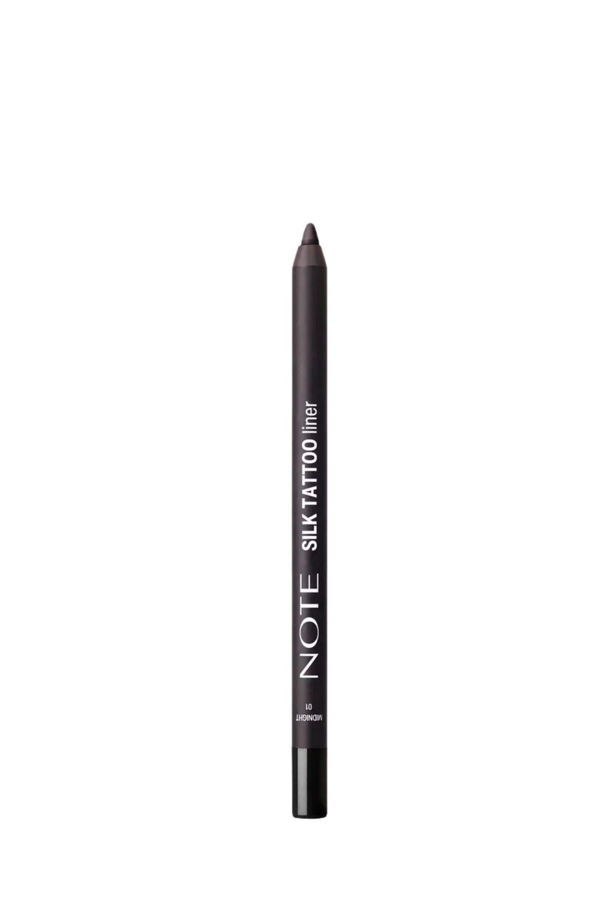 Note Silk Tattoo Liner 01 Midnight Suya Dayanıklı İpeksi Jel Göz Kalemi - Siyah (Mat)-30111491