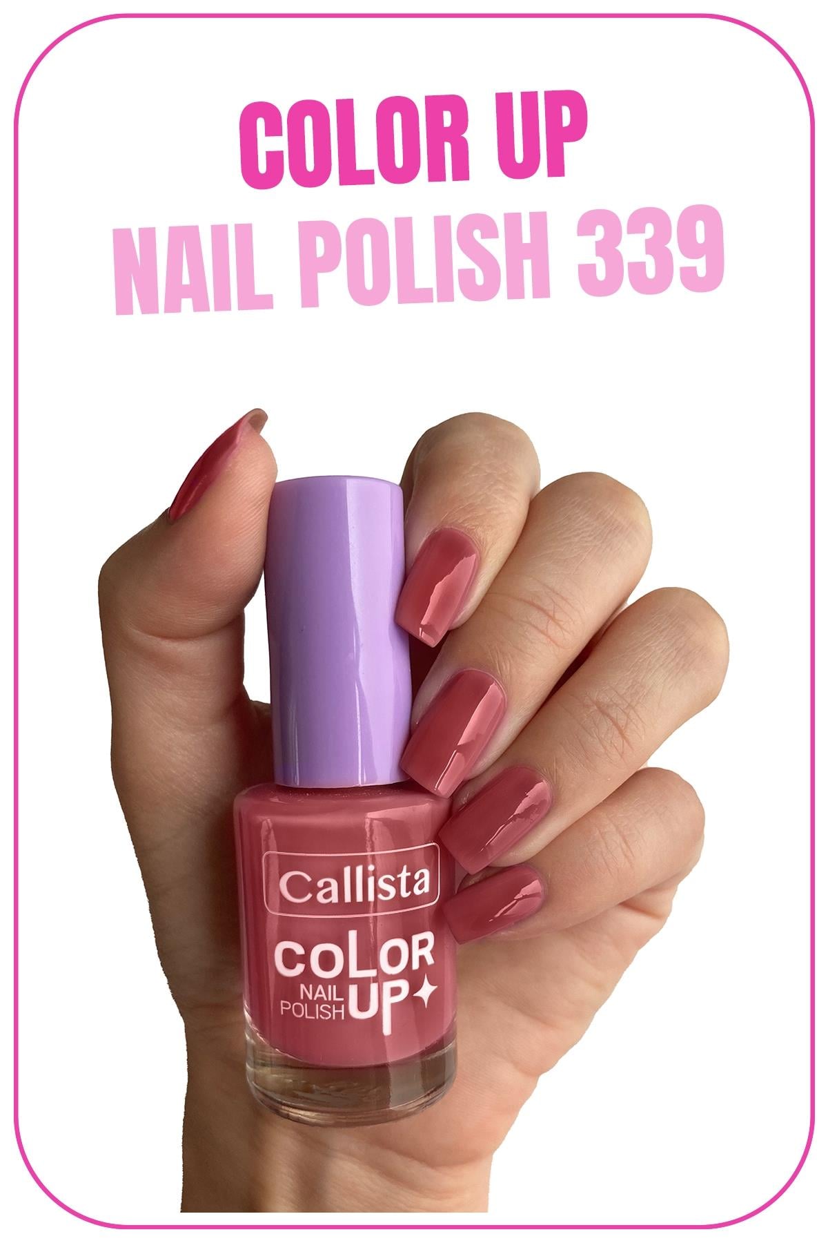 Callista Color Up Nail Polish Oje 339 Think Pink - Pembe-40110218