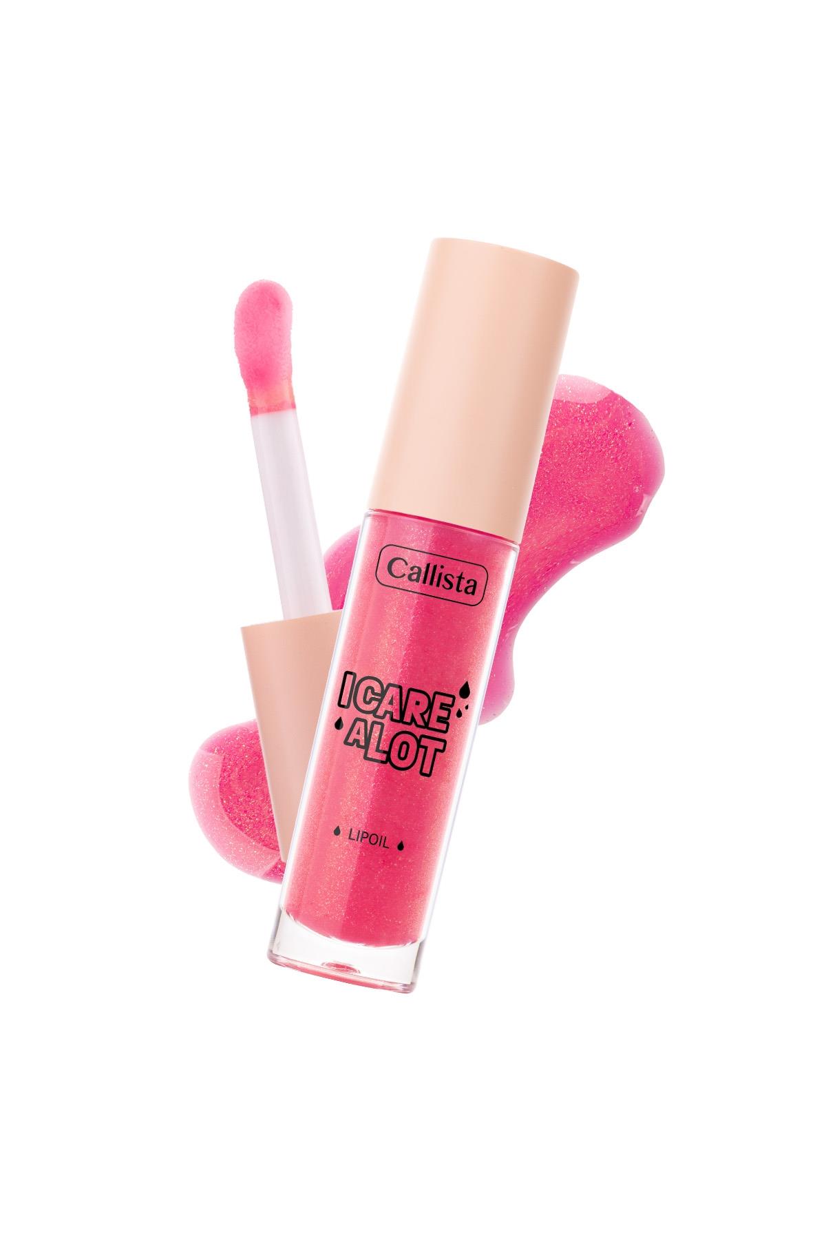 Callista I Care A Lot Lip Oil 20 Glow Up Pink Nemlendirici ve Parlatıcı Dudak Bakım Yağı - Pembe-40110308