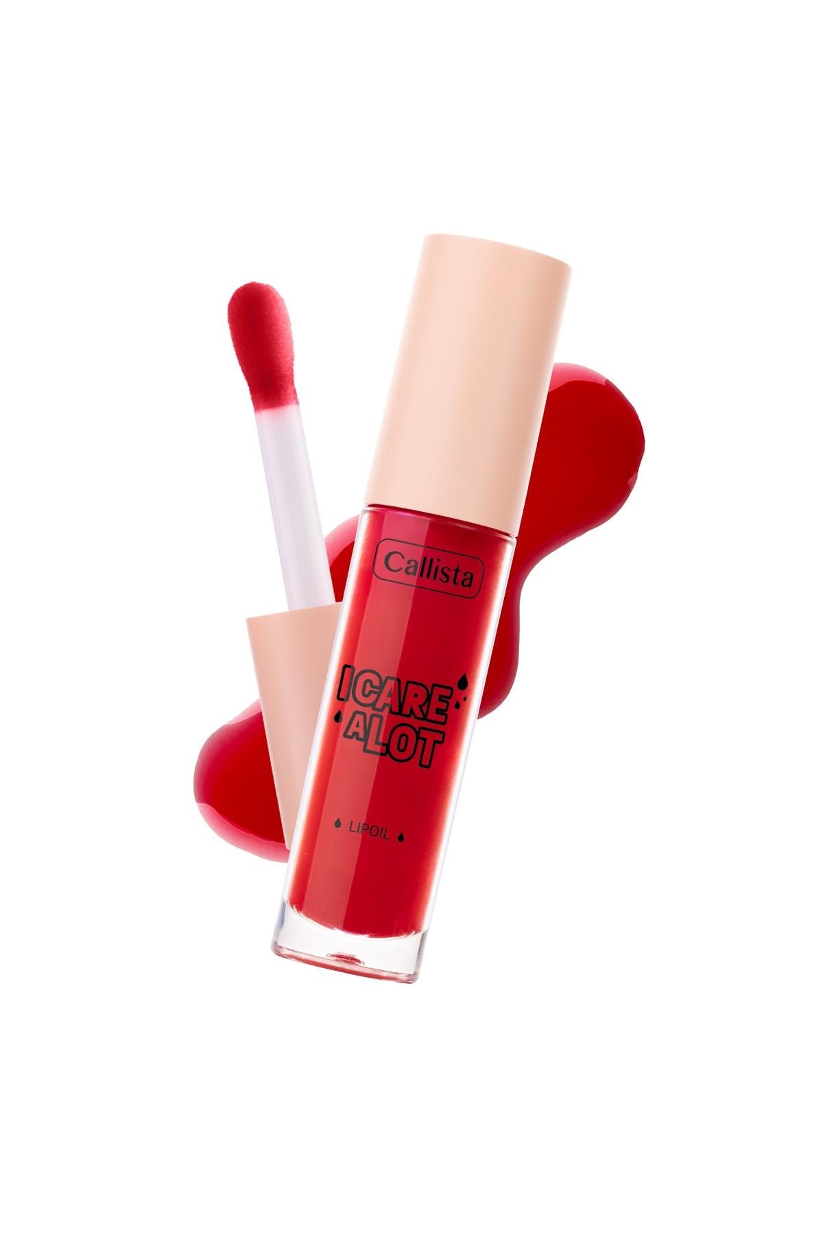 Callista I Care A Lot Lip Oil 40 Red Vibes Nemlendirici ve Parlatıcı Dudak Bakım Yağı - Kırmızı-40110310