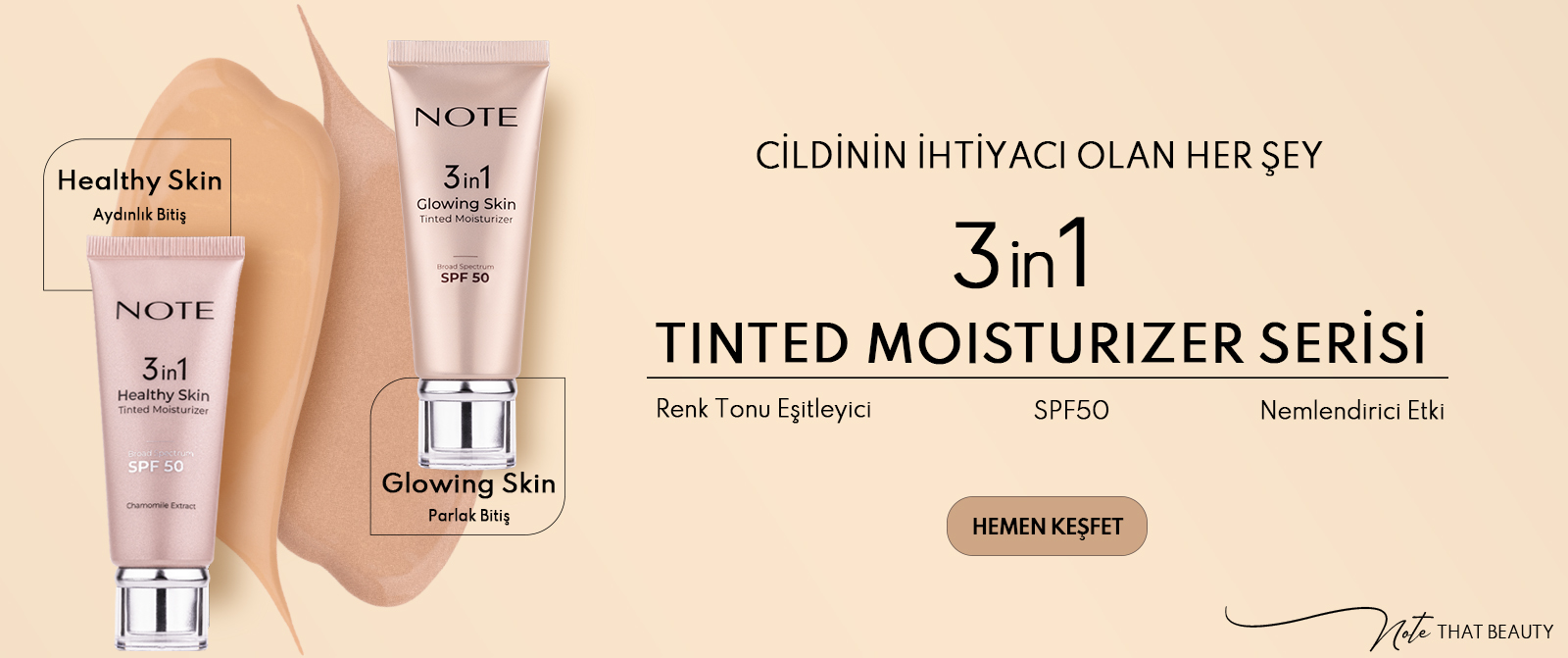 3 in 1 Tinted Moisturizer Serisi!