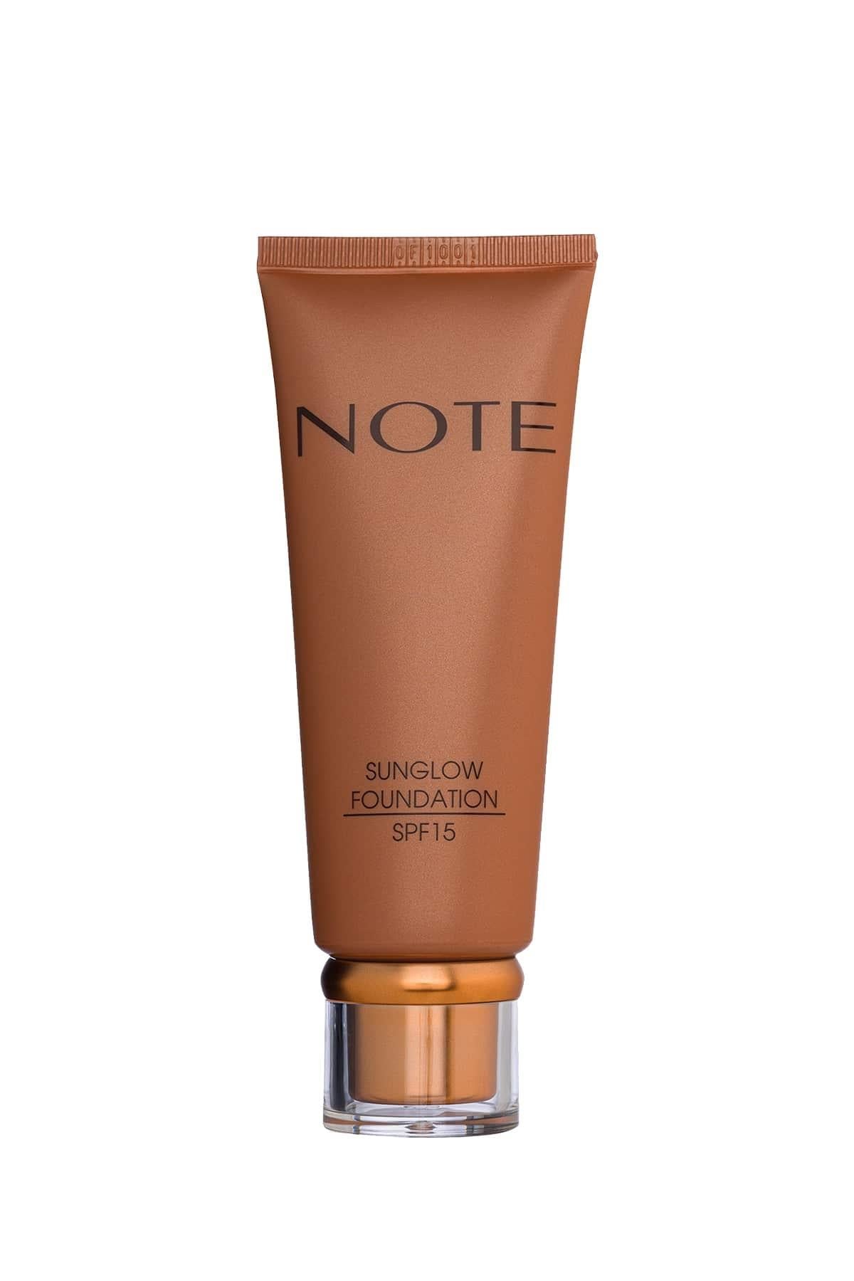 Note Sunglow 20 Işıltılı SPF 15 Bronzlaştırıcı Fondöten