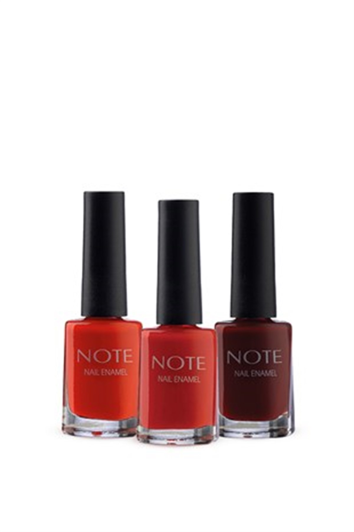 Note Nail Enamel Kırmızı 3'lü Paket Oje Seti - 29 30 35-007.1885