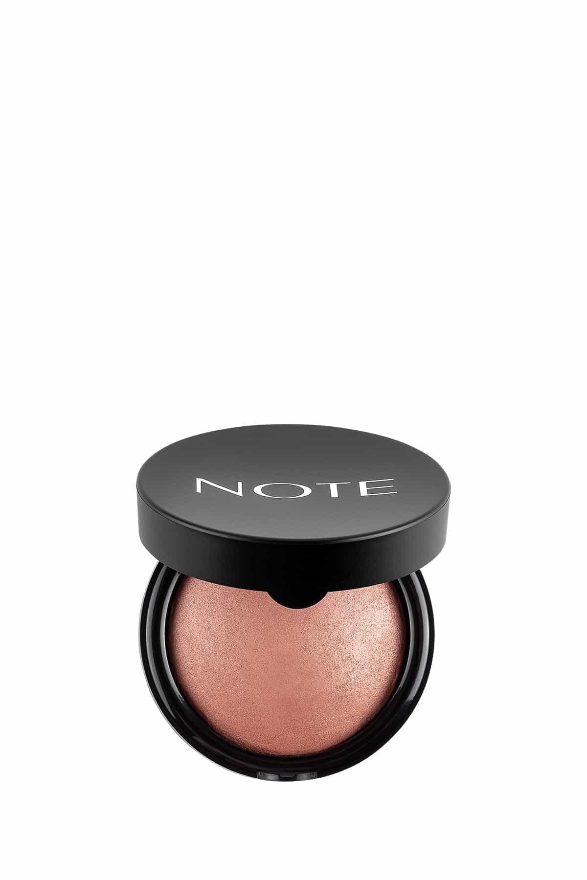 Note Baked Blusher 03 Oriental Pink Işıltılı Fırınlanmış Toz Allık