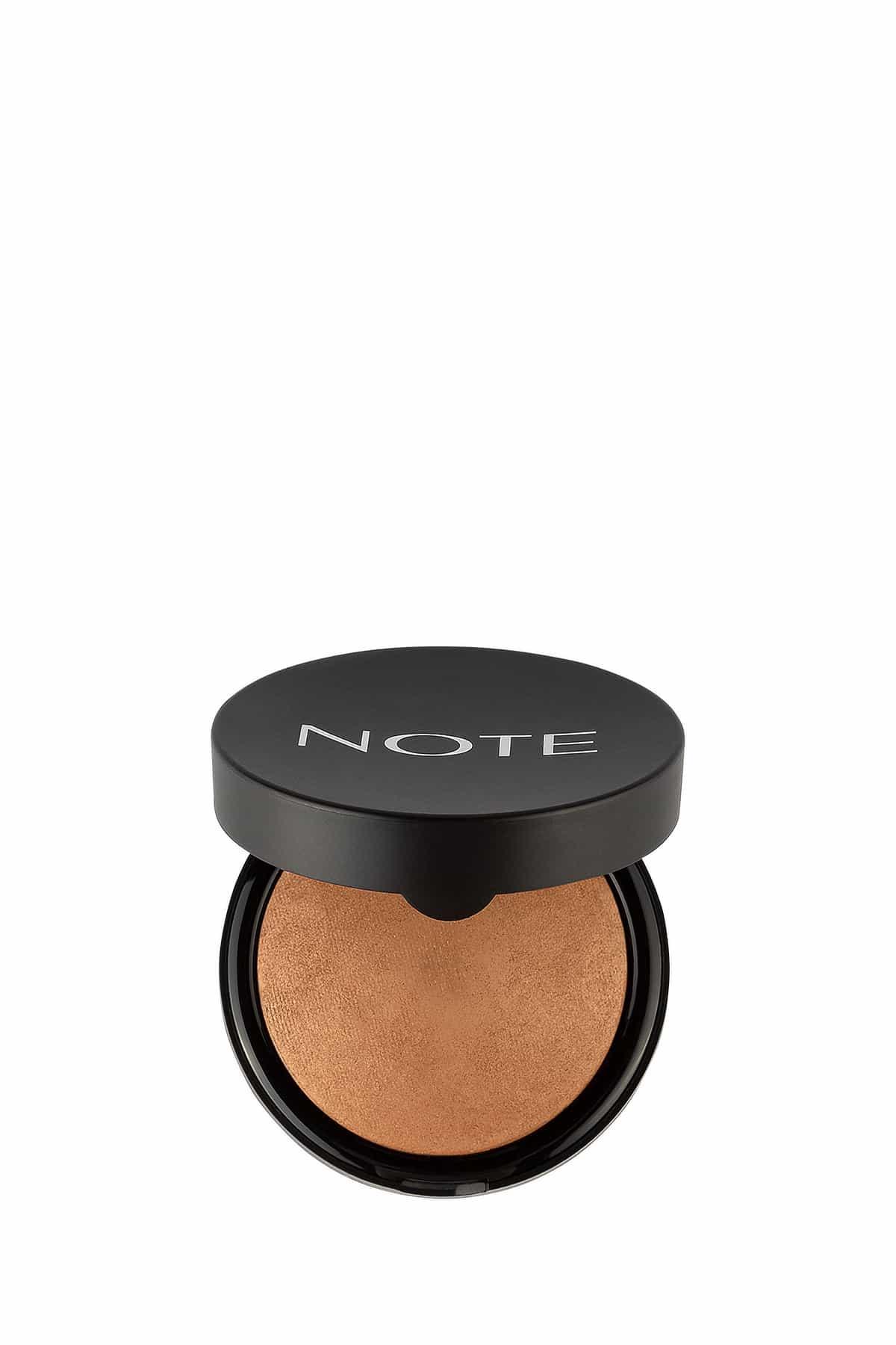 Note Baked Blusher 04 Deeply Bronze Işıltılı Fırınlanmış Toz Allık