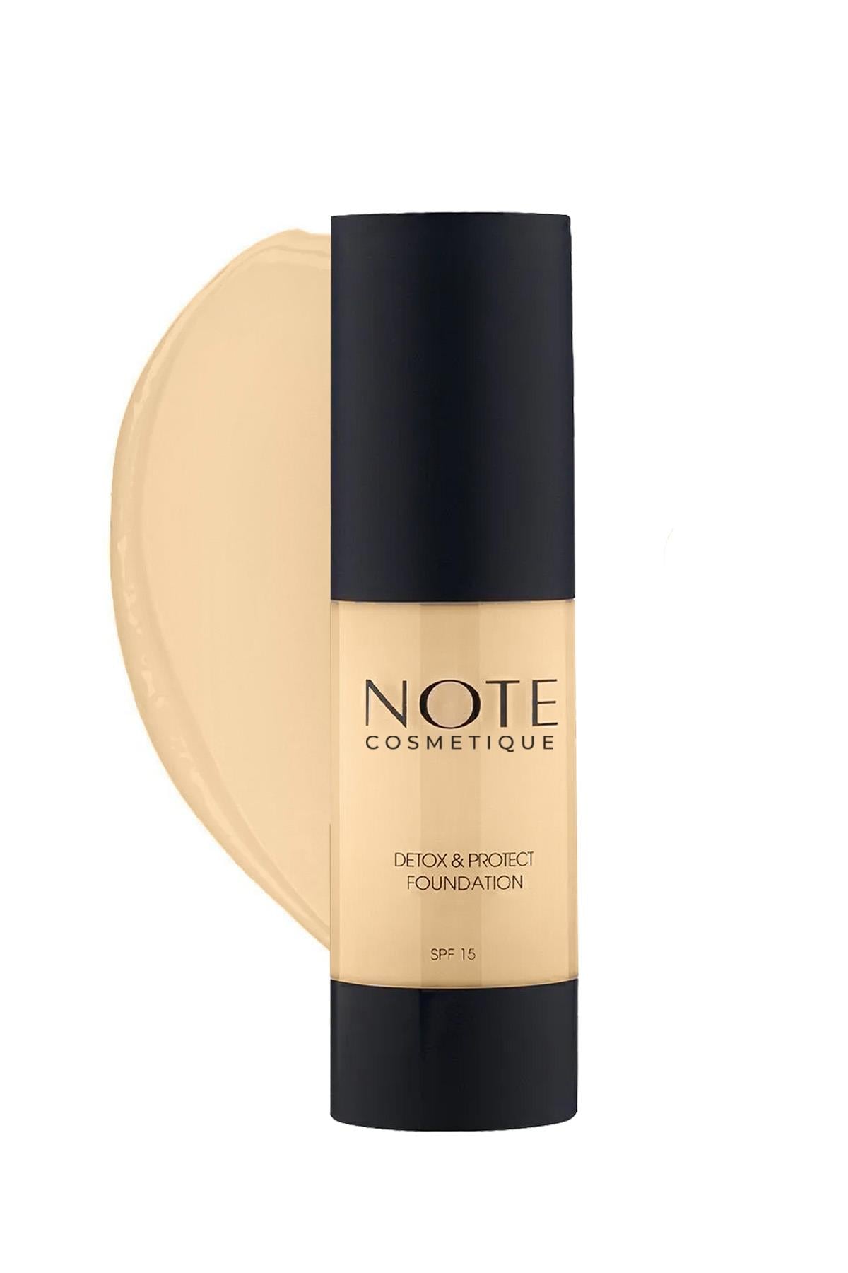 Note Detox & Protect 01 Beige Canlandırıcı Etkili SPF 15 Kapatıcı Fondöten