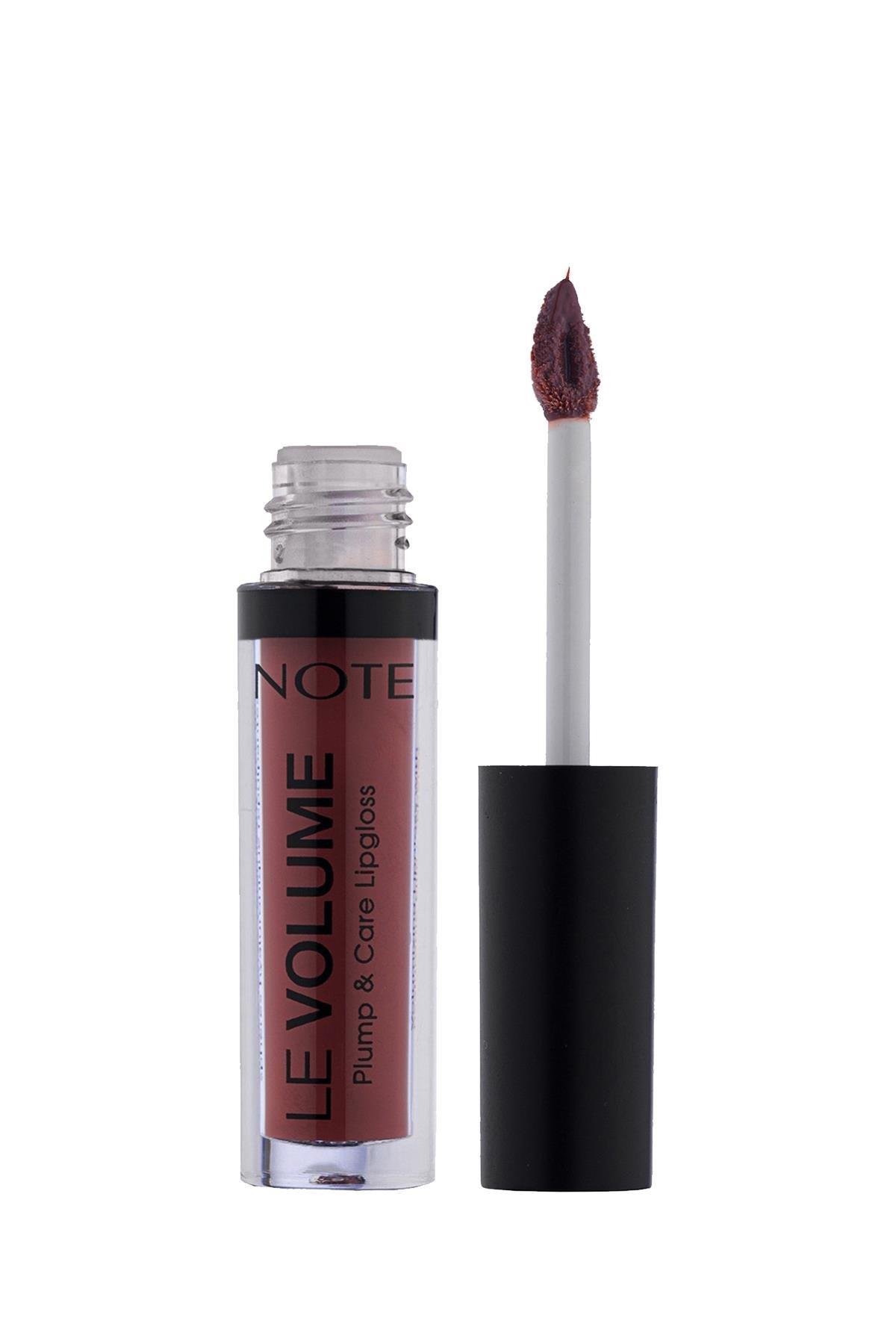 Note Le Volume Plump & Care Lipgloss 08 Dark Caramel Dudak Parlatıcısı - Nude-30110751