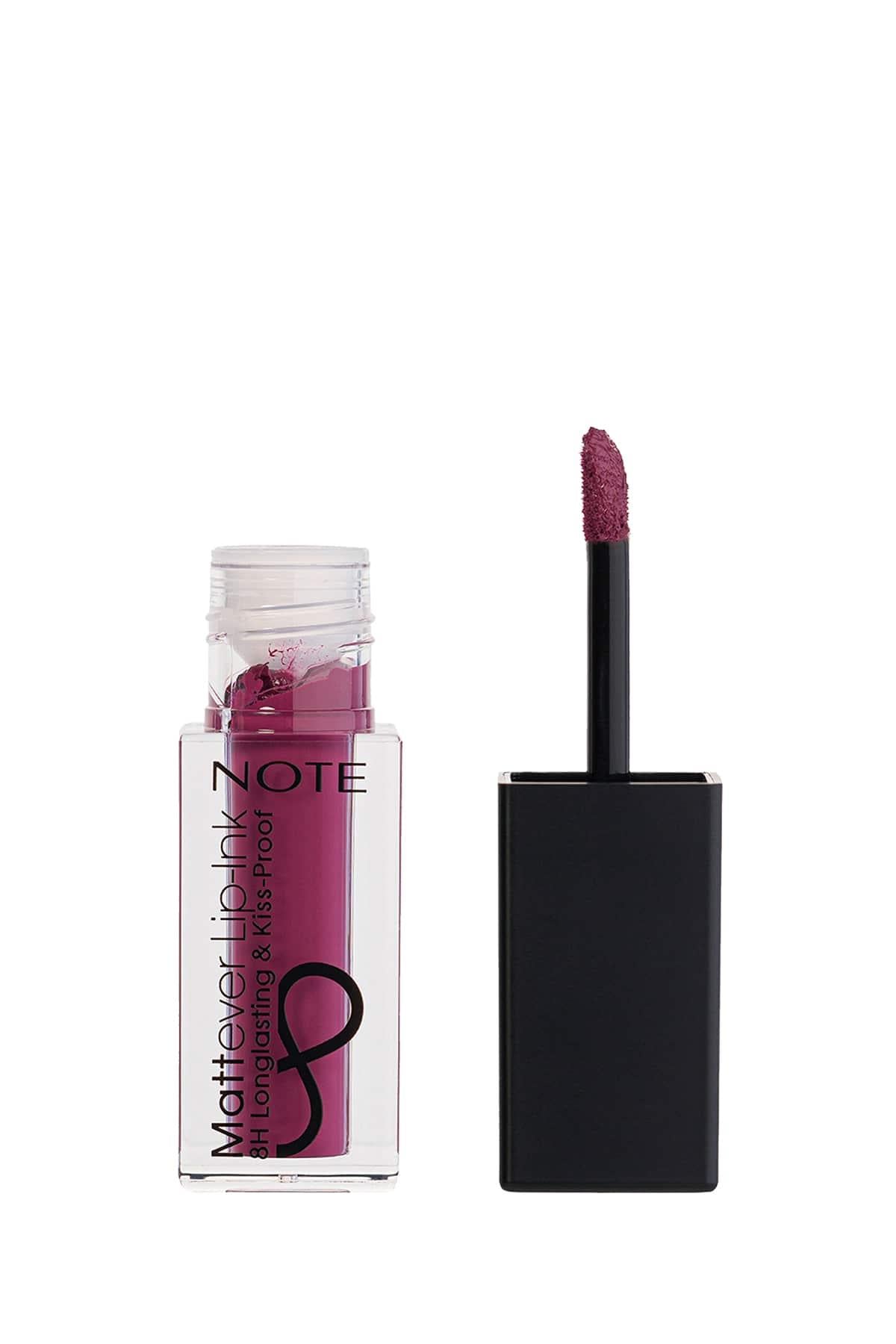 Note Mattever Lip-Ink 17 Dark Envie Mat ve Kalıcı Likit Ruj - Koyu Mor-30110820