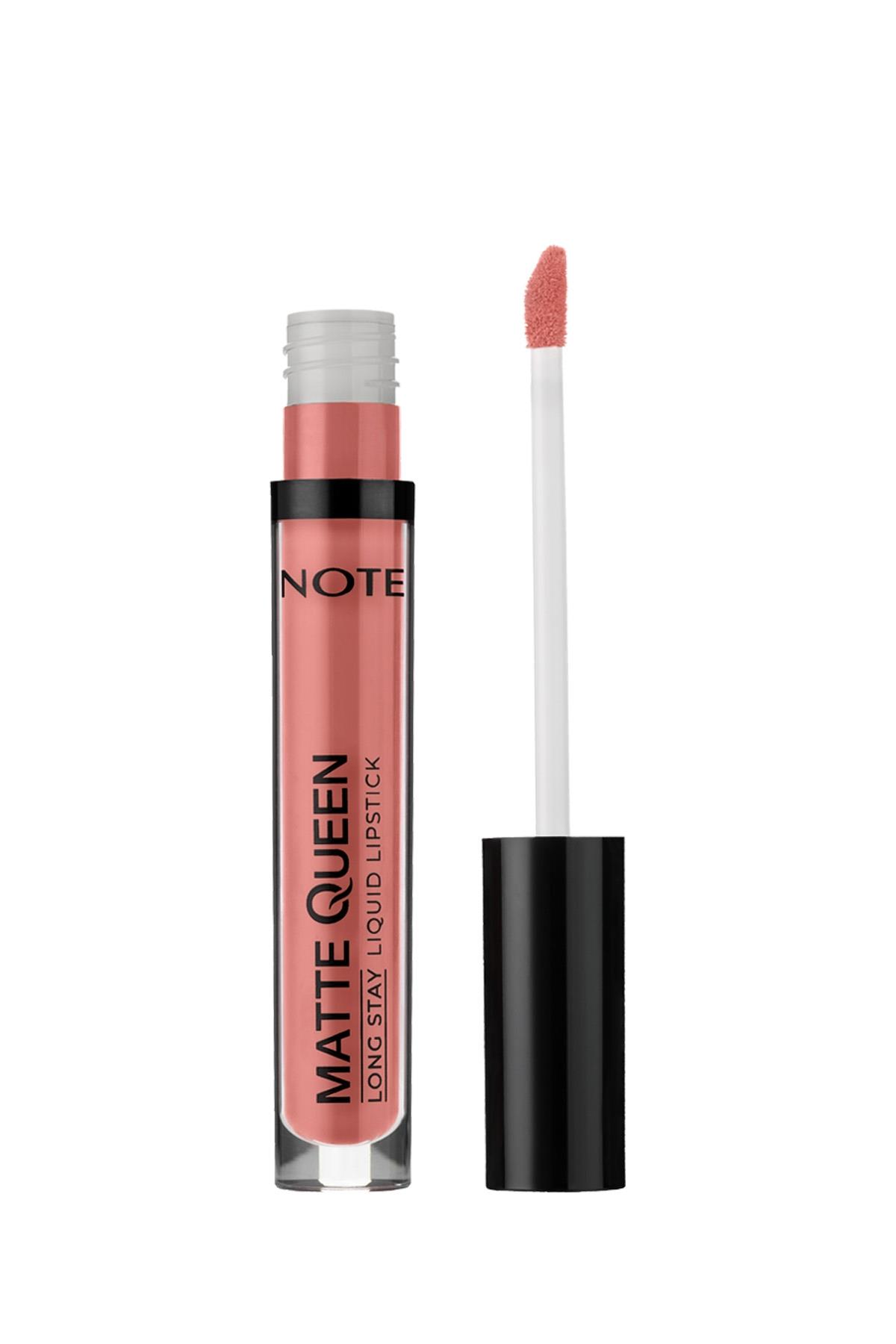 Note Matte Queen Lipstick 04 French Kiss Kalıcı Likit Ruj - Nude