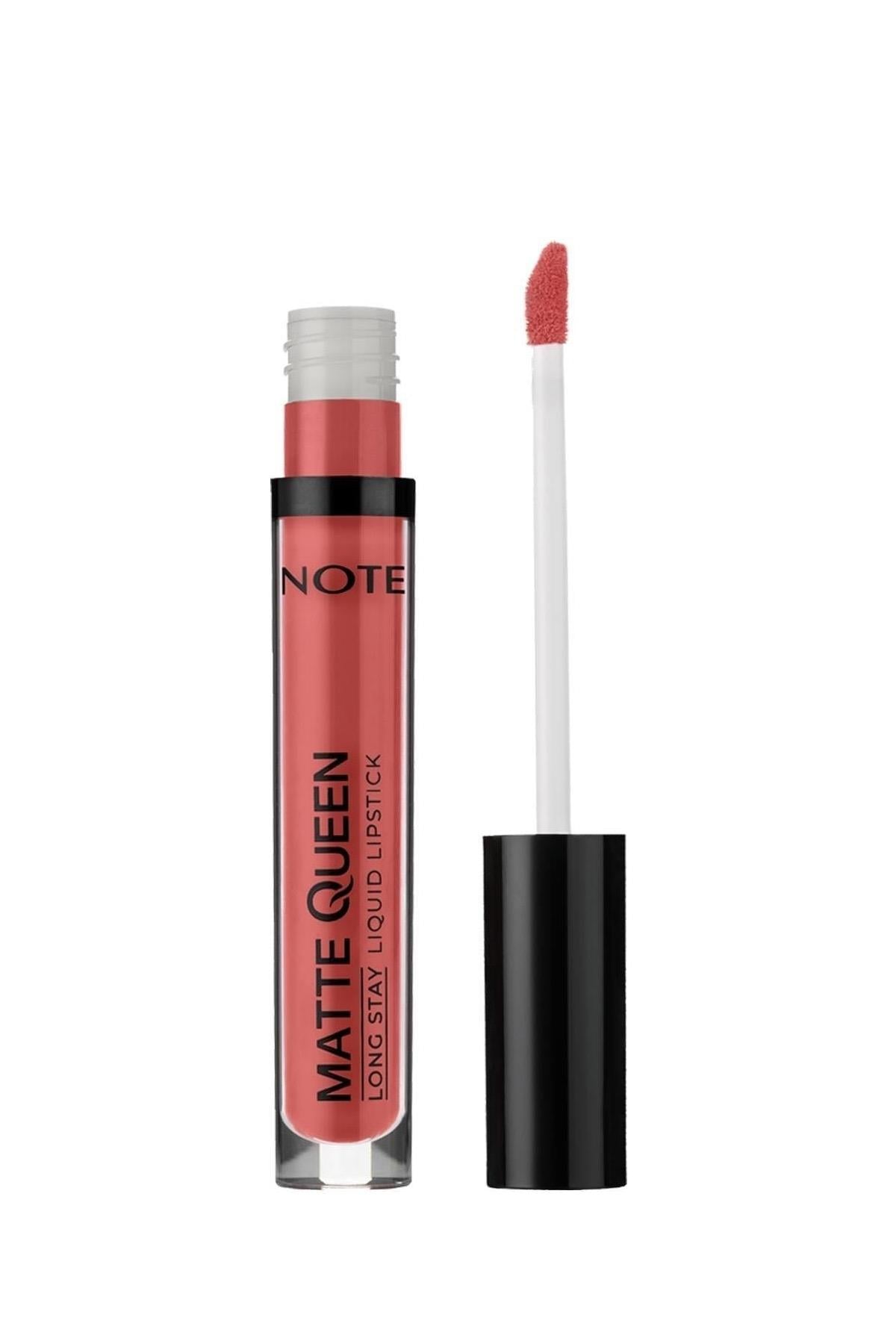 Note Matte Queen Lipstick 05 Summer Charm Kalıcı Likit Ruj - Pembe