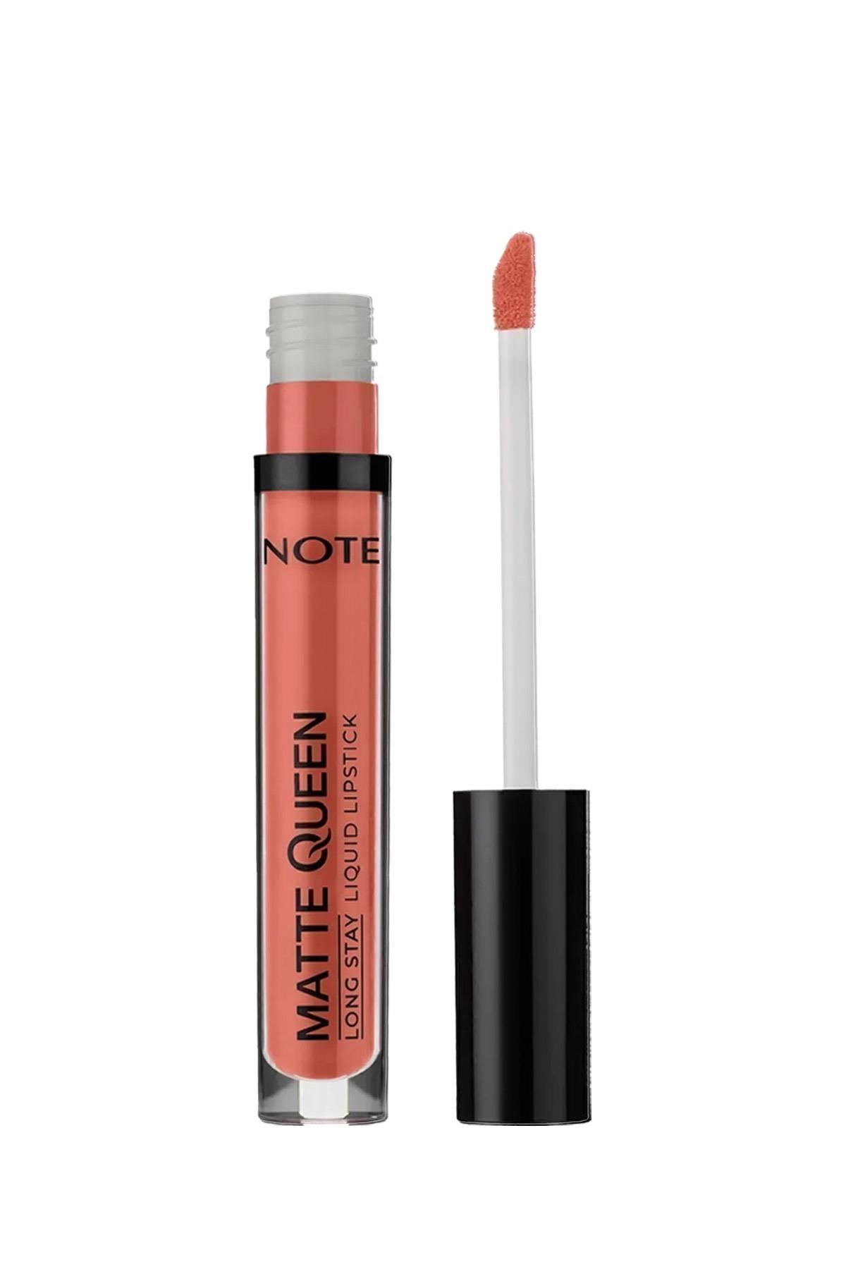 Note Matte Queen Lipstick 08 Glamour Touch Kalıcı Likit Ruj - Nude-30110926