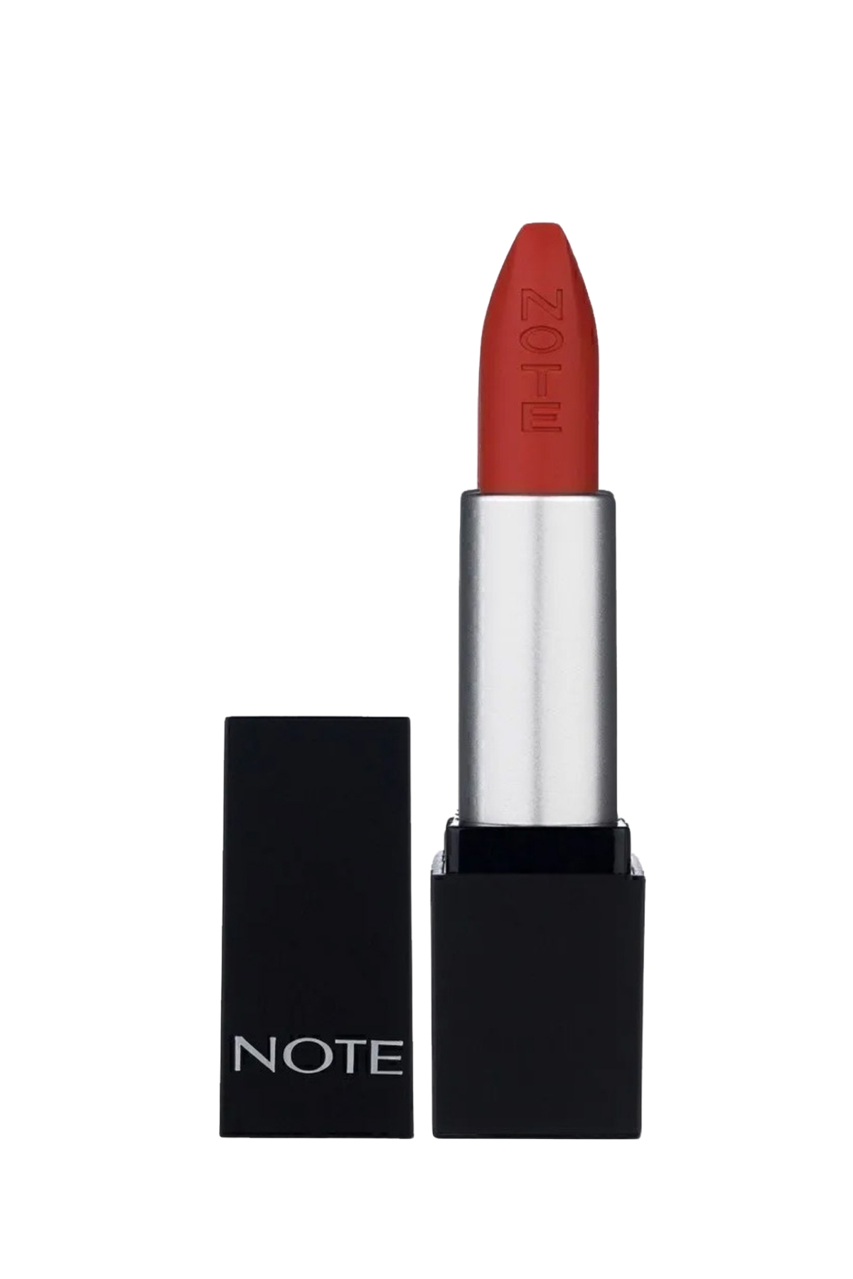 Note Mattever Lipstick 17 Dress Red Yarı Mat Saten Bitişli Ruj - Kızıl Kahverengi