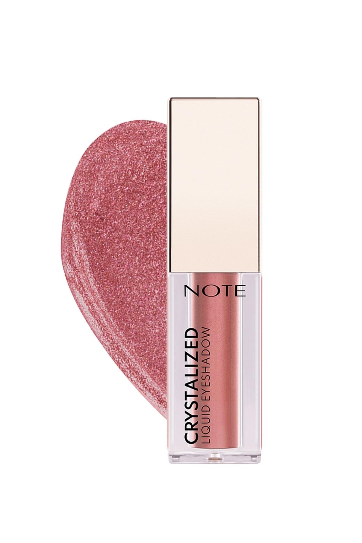 Note Crystalized Liquid Eyeshadow Likit Metalik Göz Farı - 04 Pink Bouquet
