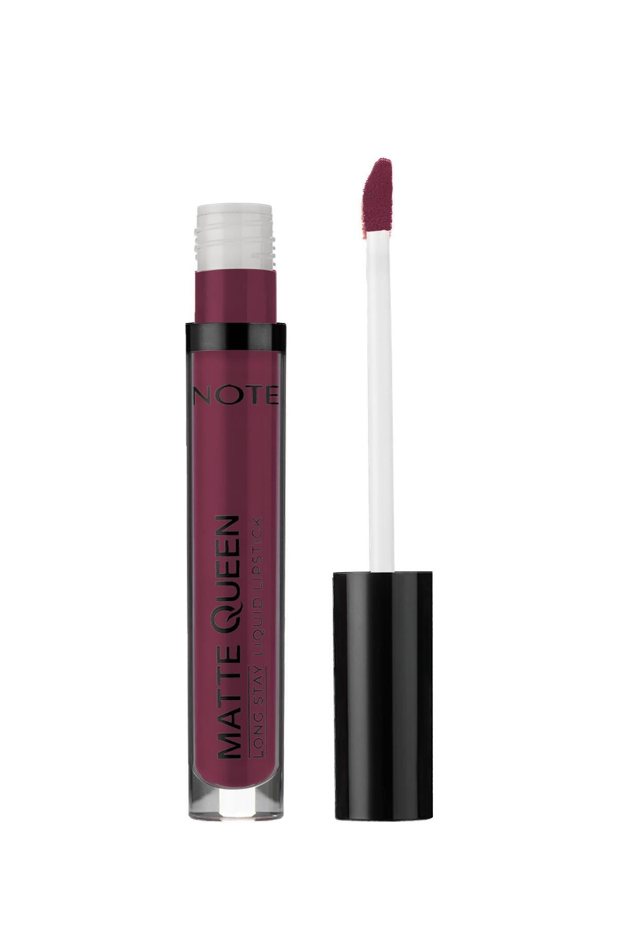 Note Matte Queen Lipstick 18 Lead the Heart Kalıcı Likit Ruj - Mor-30111406
