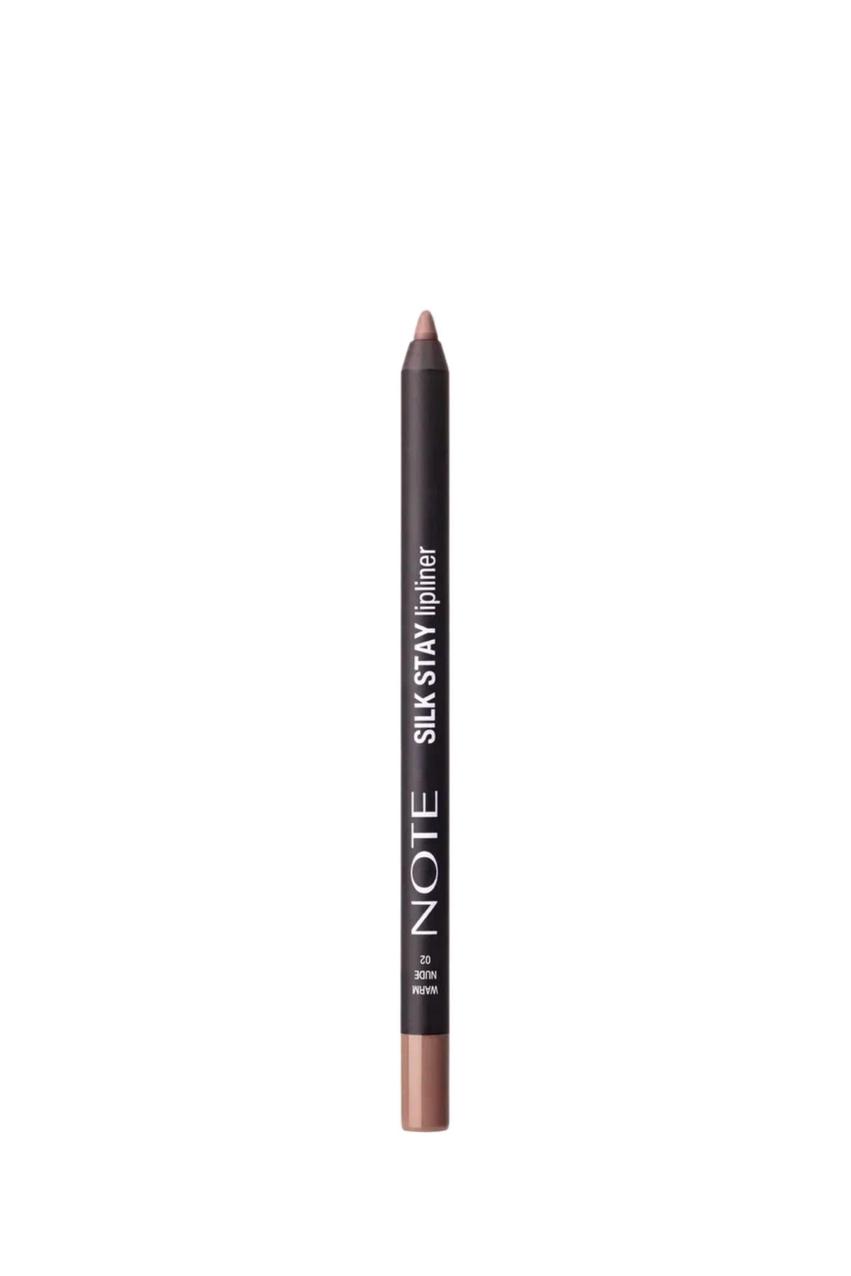 Note Silk Stay Lipliner 02 Warm Nude Suya Dayanıklı İpeksi Dudak Kalemi - Nude-30111486