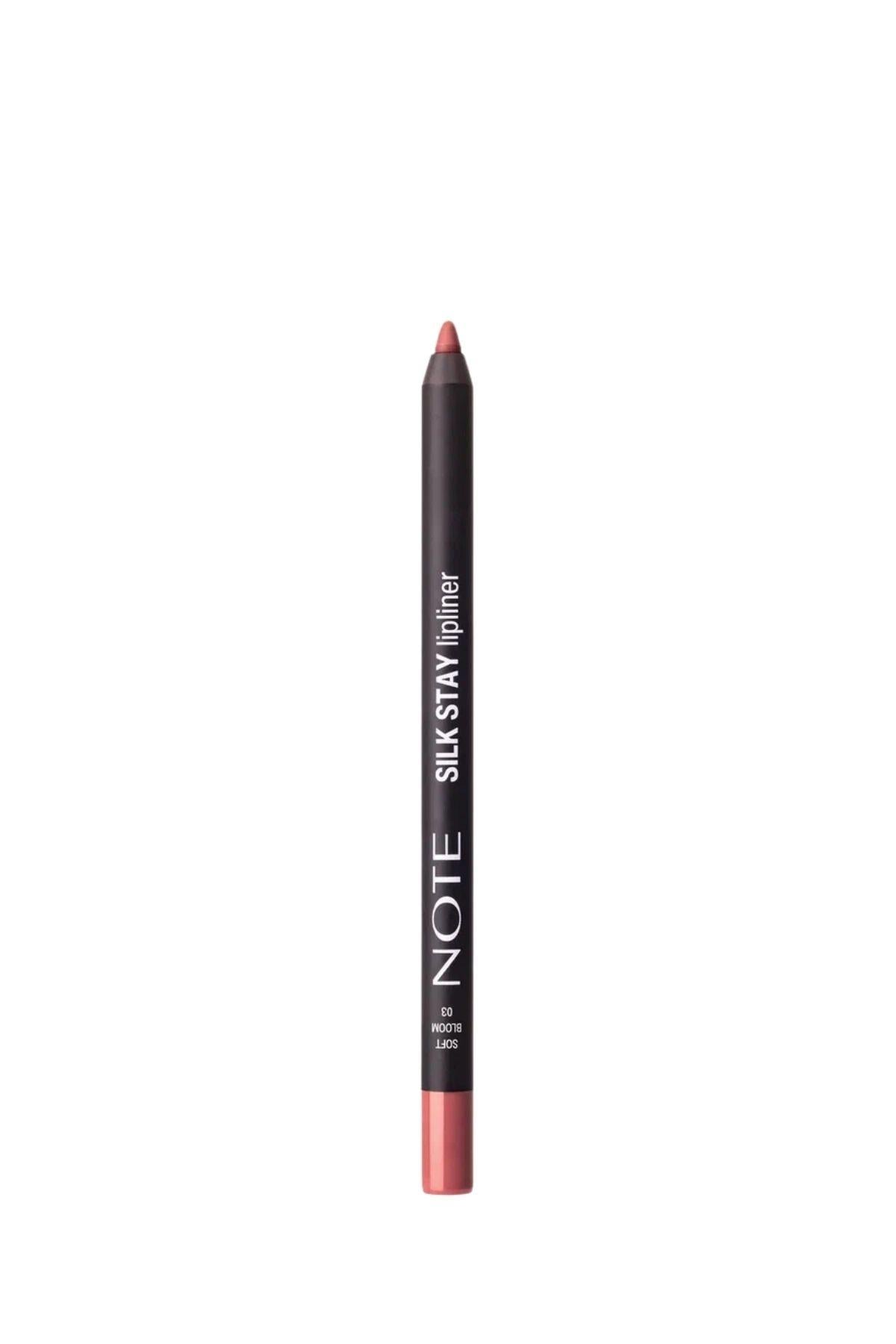 Note Silk Stay Lipliner 03 Soft Bloom Suya Dayanıklı İpeksi Dudak Kalemi - Nude-30111487