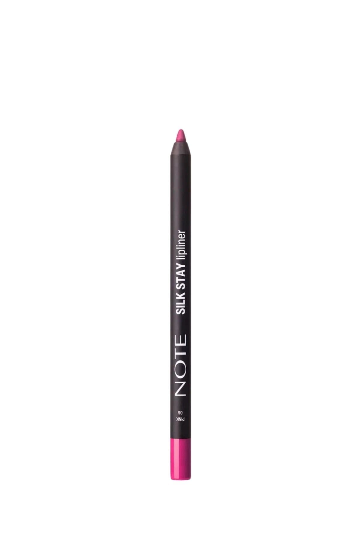 Note Silk Stay Lipliner 06 Pink Suya Dayanıklı İpeksi Dudak Kalemi - Pembe-30111490