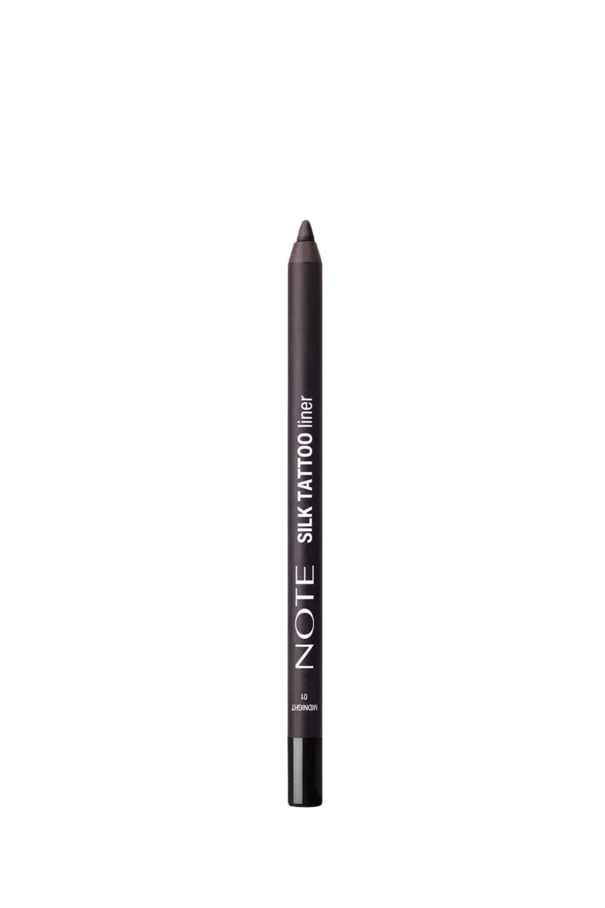 Note Silk Tattoo Liner 01 Midnight Suya Dayanıklı İpeksi Jel Göz Kalemi - Siyah (Mat)