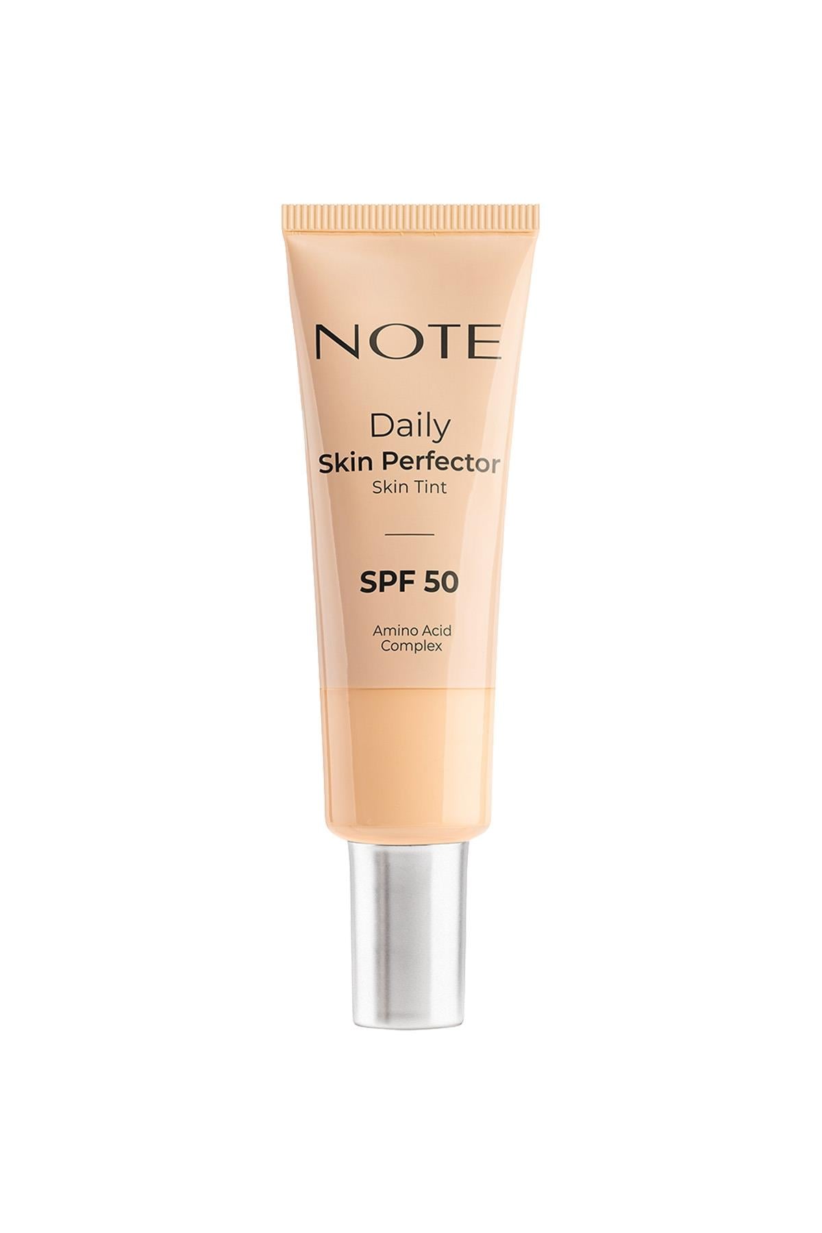 Note Daily Skin Perfector Skin Tint 120 SPF 50 Ton Eşitleyici Doğal Bitişli Renkli Nemlendirici