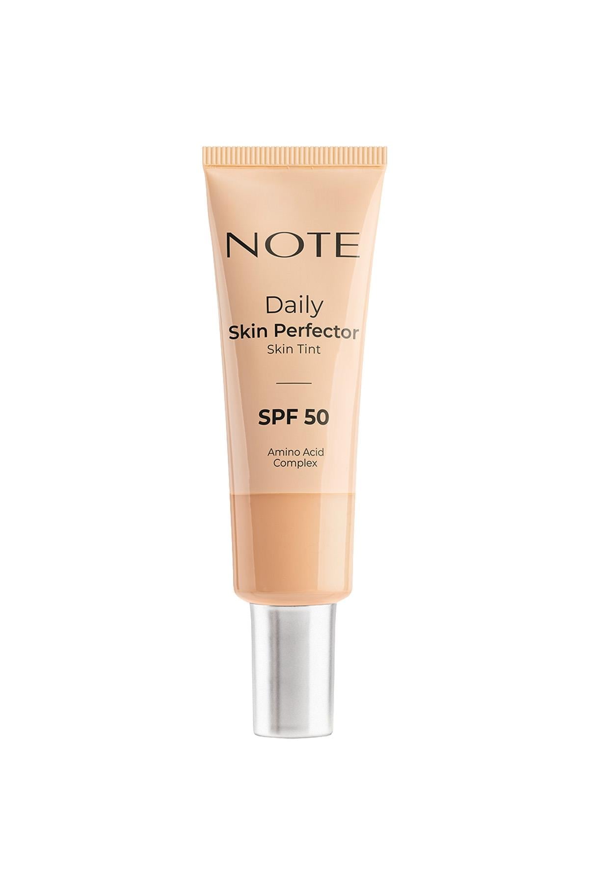 Note Daily Skin Perfector Skin Tint 140 SPF 50 Ton Eşitleyici Doğal Bitişli Renkli Nemlendirici