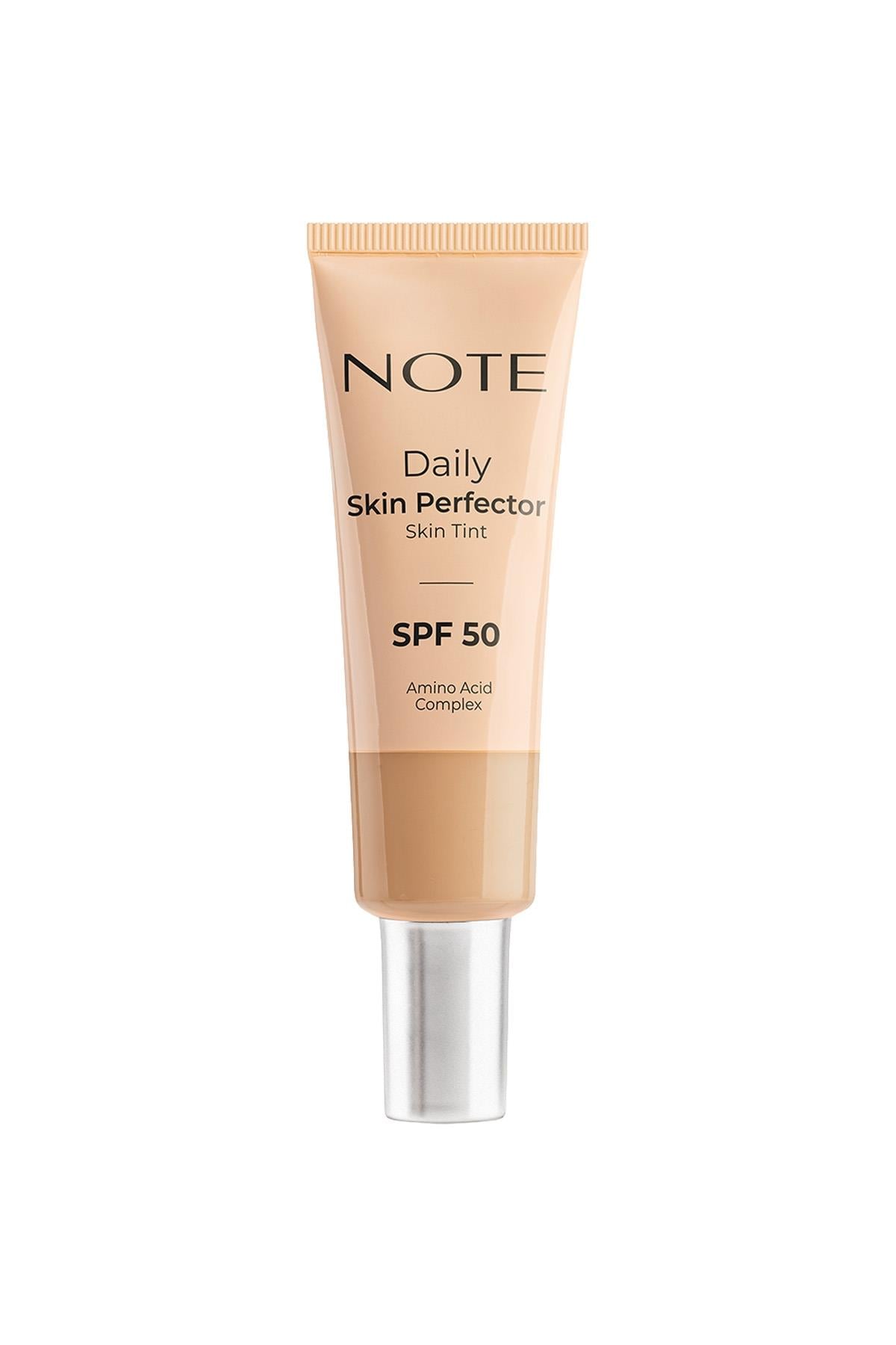 Note Daily Skin Perfector Skin Tint 150 SPF 50 Ton Eşitleyici Doğal Bitişli Renkli Nemlendirici