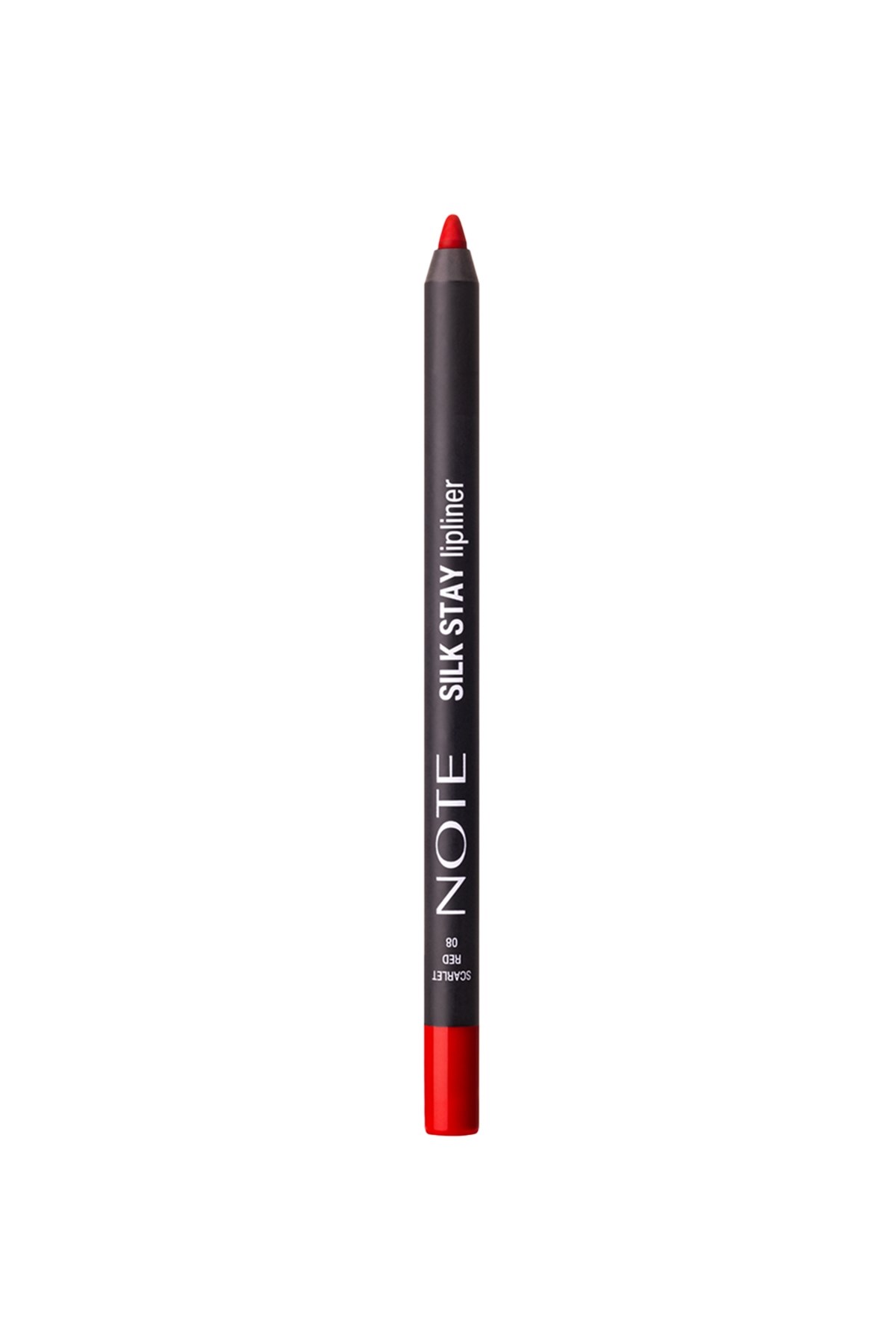 Note Silk Stay Lipliner 08 Scarlet Red Suya Dayanıklı İpeksi Dudak Kalemi - Kırmızı