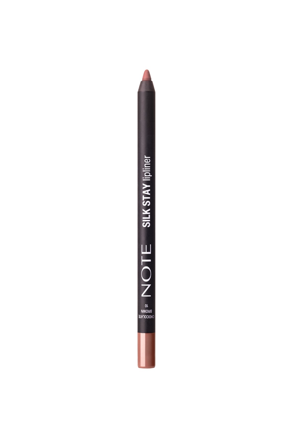 Note Silk Stay Lipliner 10 Chocalate Brown Suya Dayanıklı İpeksi Dudak Kalemi - Kahverengi