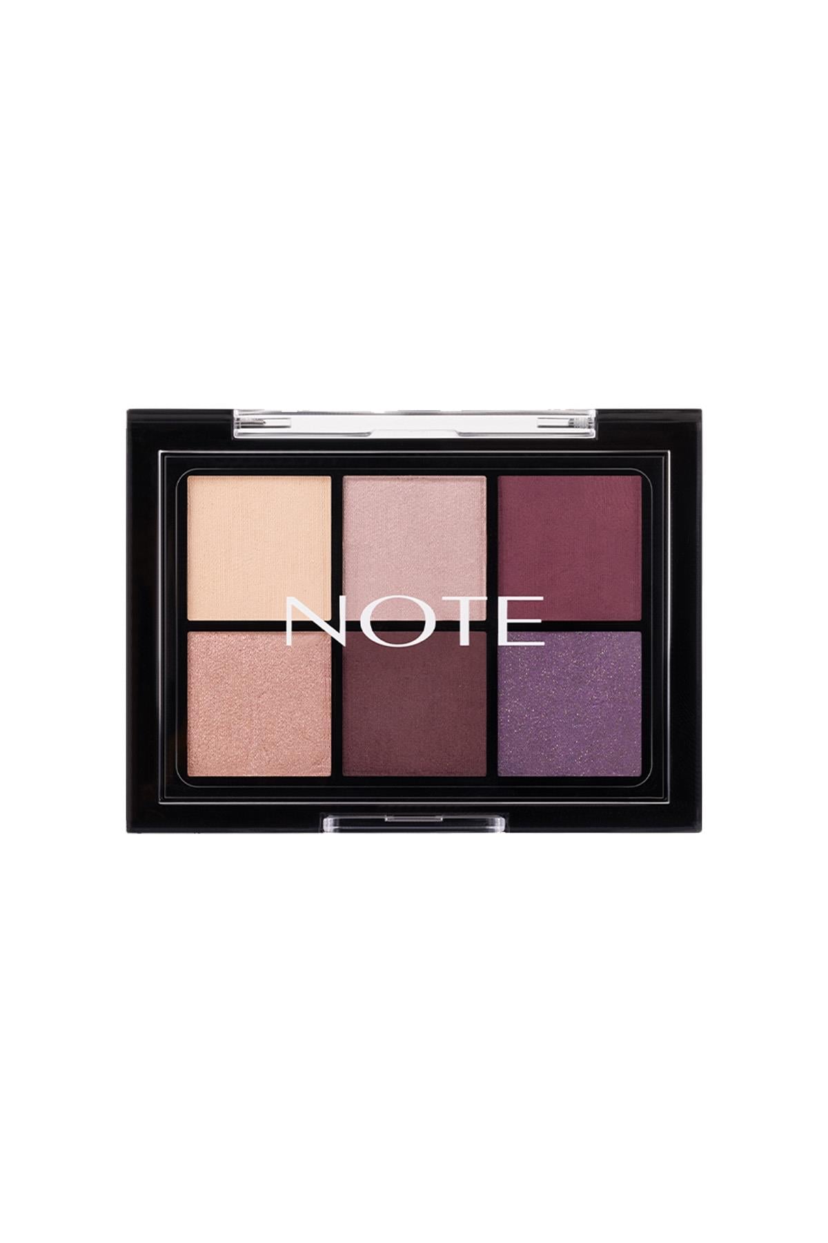Note Eyeconic Eyeshadow Palette 01 Earth Mat ve Işıltılı Toz Göz Far Paleti-30111572
