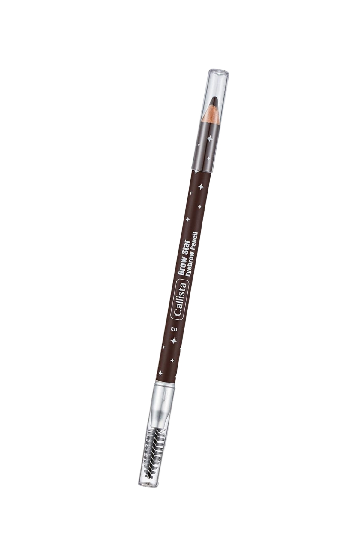 Callista Brow Star Eyebrow Pencil Fırçalı Kaş Kalemi 03 Dark Brown - Koyu Kahverengi-40110013