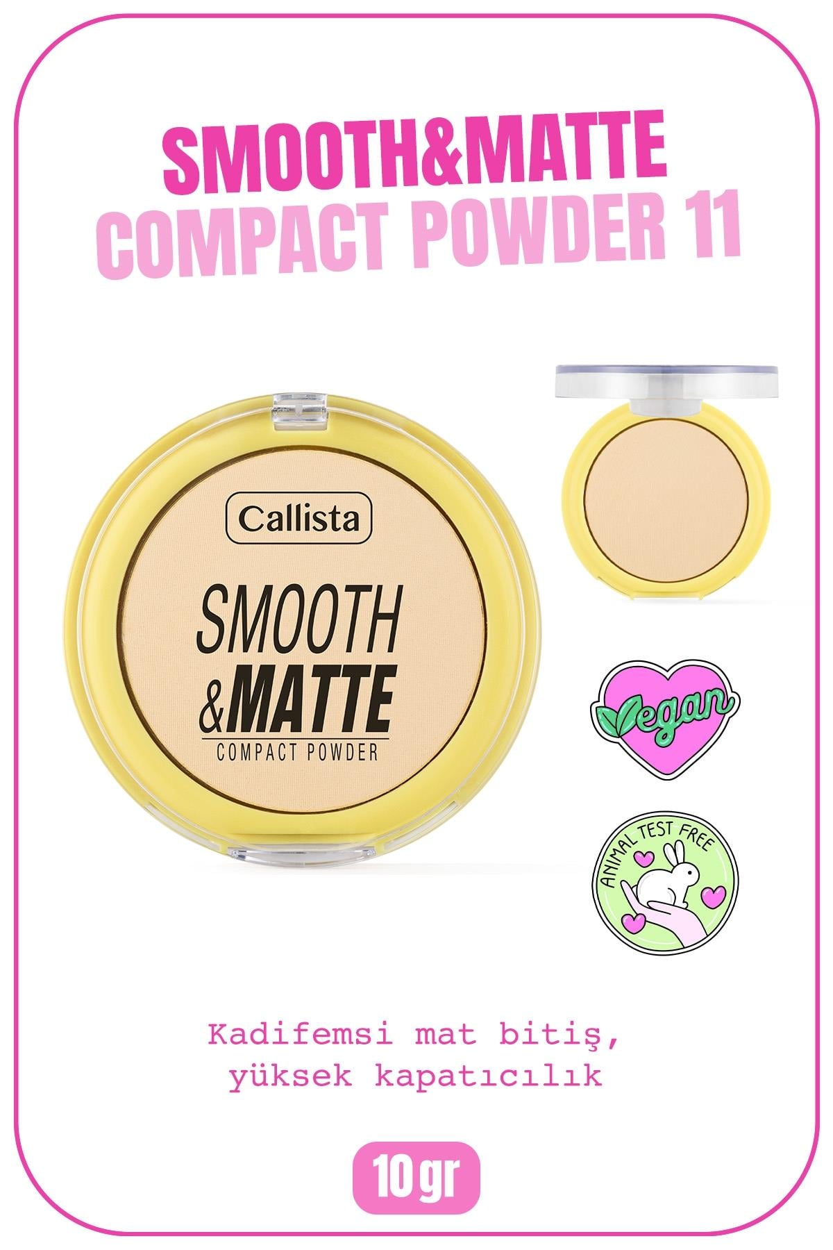 Callista Smooth Matte Compact Powder Mat Görünümlü Pudra 11-40110068