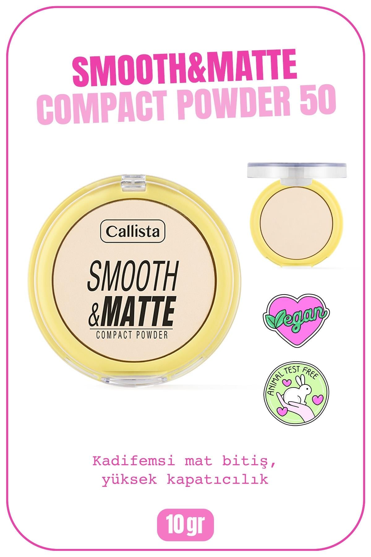 Callista Smooth Matte Compact Powder Mat Görünümlü Pudra 50-40110075