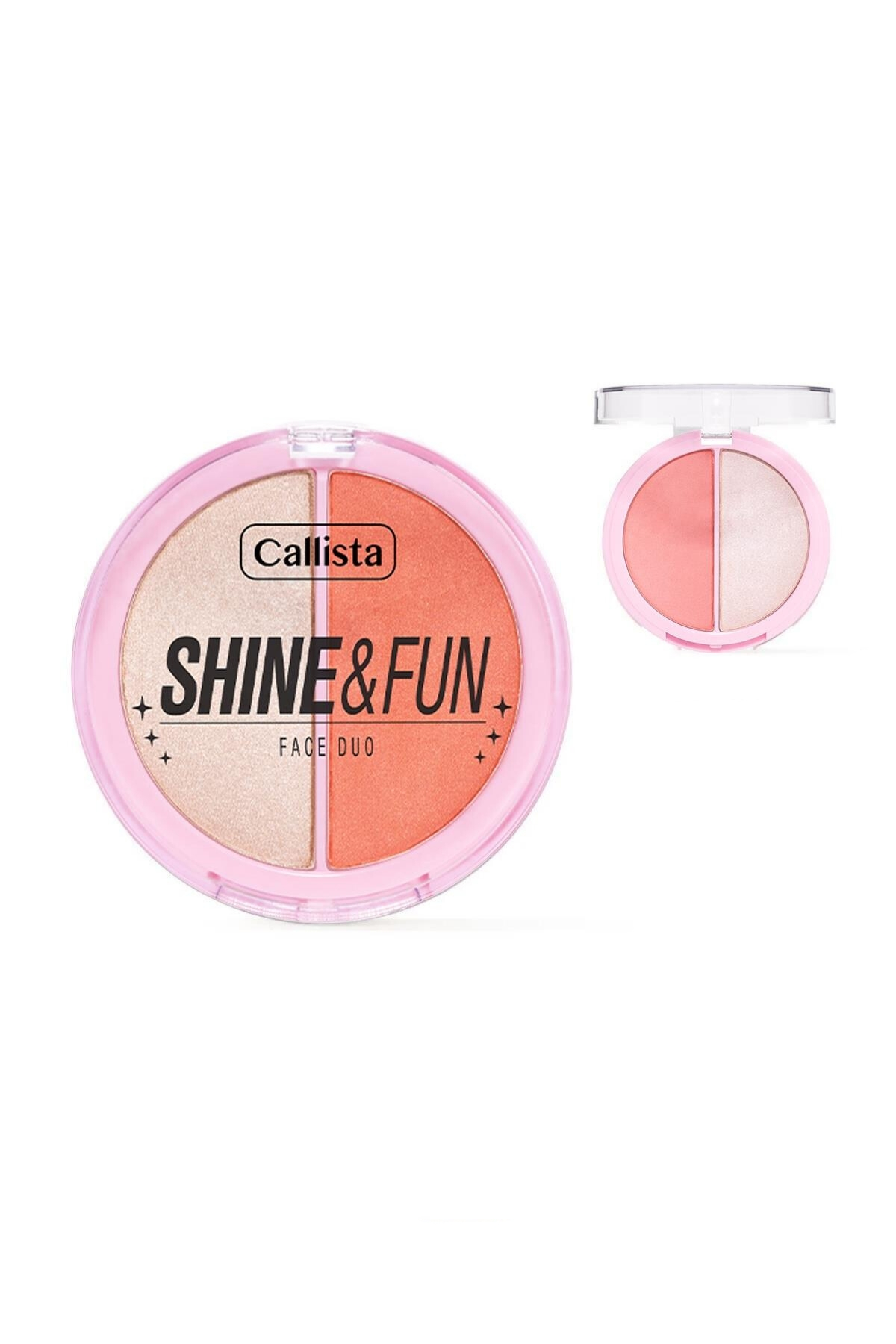 Callista Shine & Fun Face Duo 120 Dream Team Allık & Aydınlatıcı Paleti-40110238