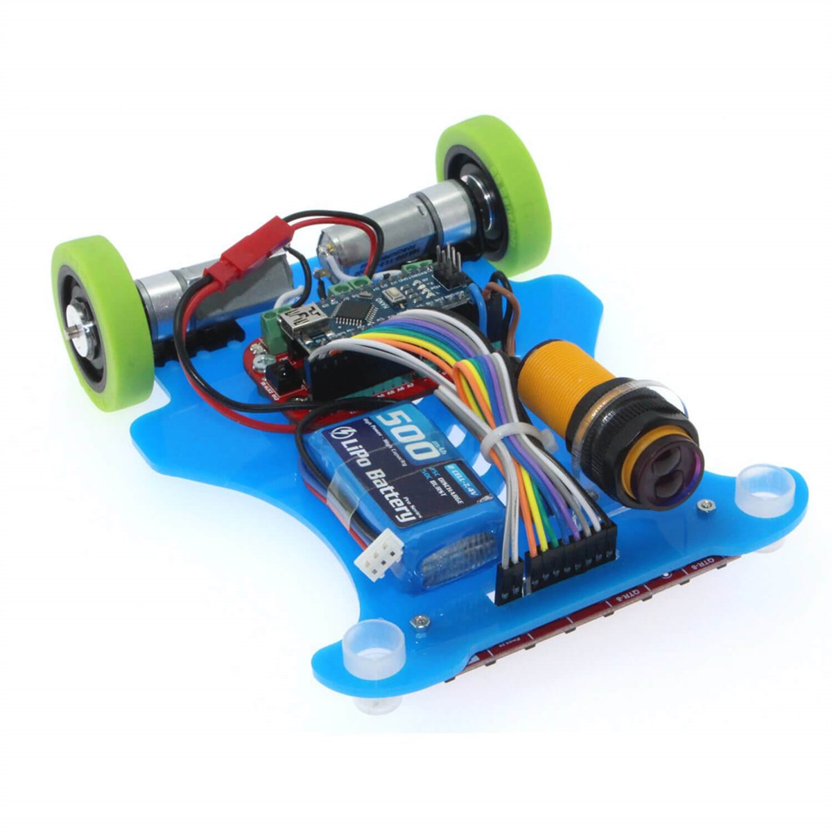 Çita Hızlı Çizgi İzleyen Robot Kiti - 3000Rpm Montajlı