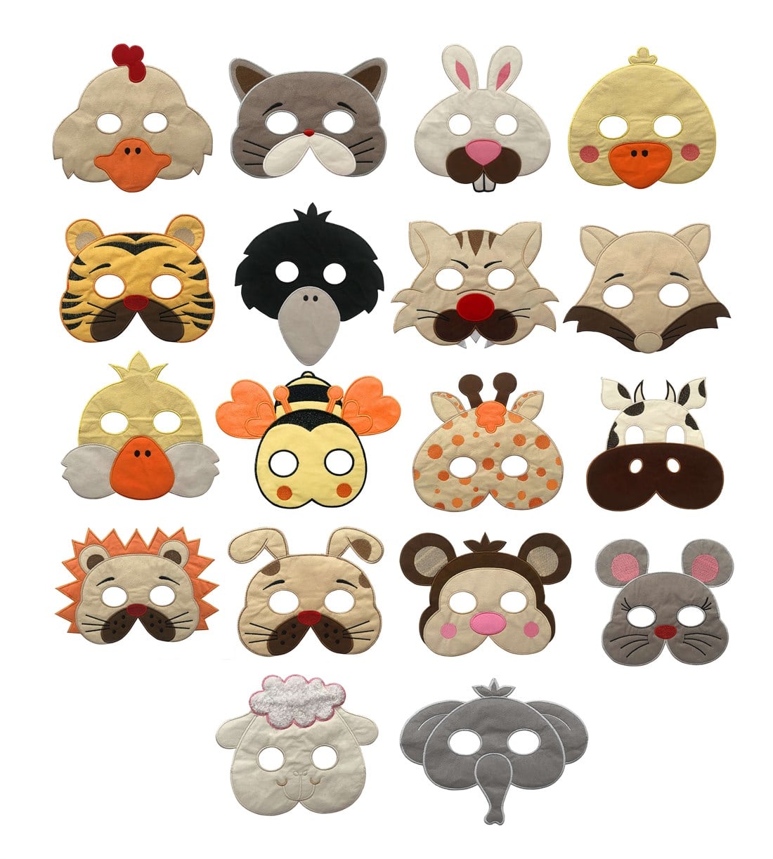 Maske KöşesiHayvanlar Maske Seti 18'li
