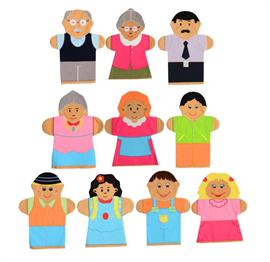 El Kuklalarıİnsanlar Kukla Seti 10'lu