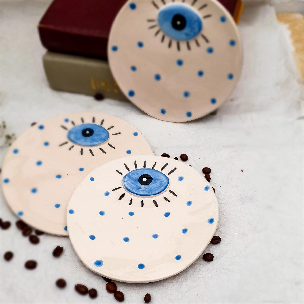 Göz Tabak - Seramik - El Yapımı