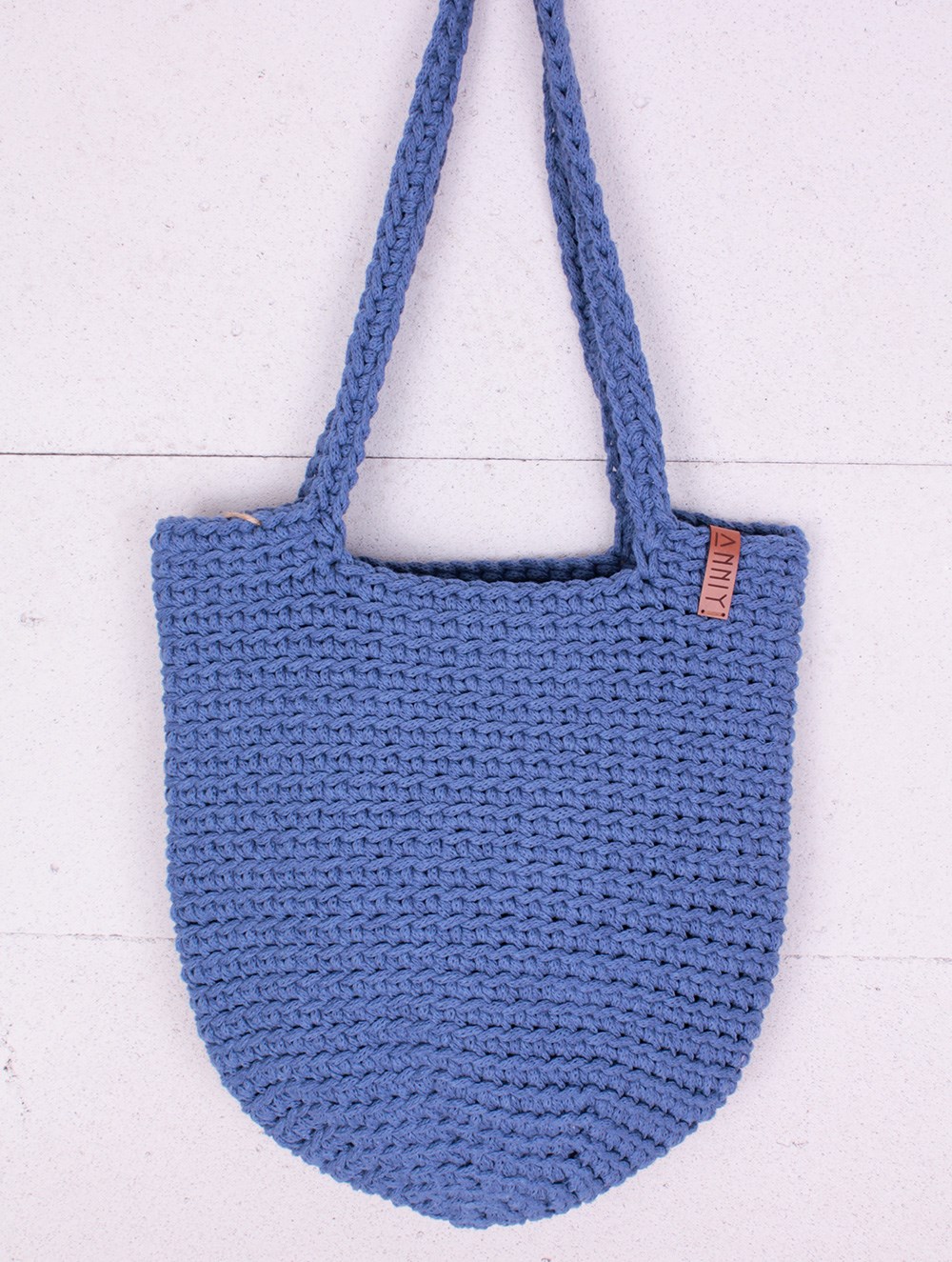 İNDİGO ÖRGÜ MEDİUM BOY ÇANTA