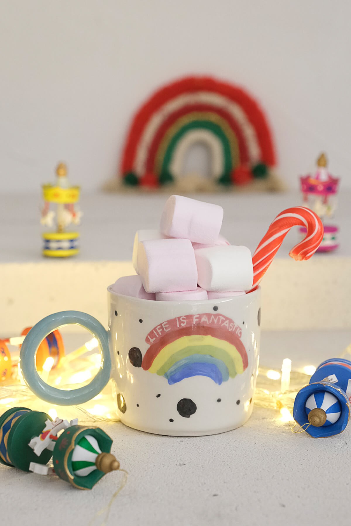 Life is Fantastic Kupa - Seramik - El Yapımı