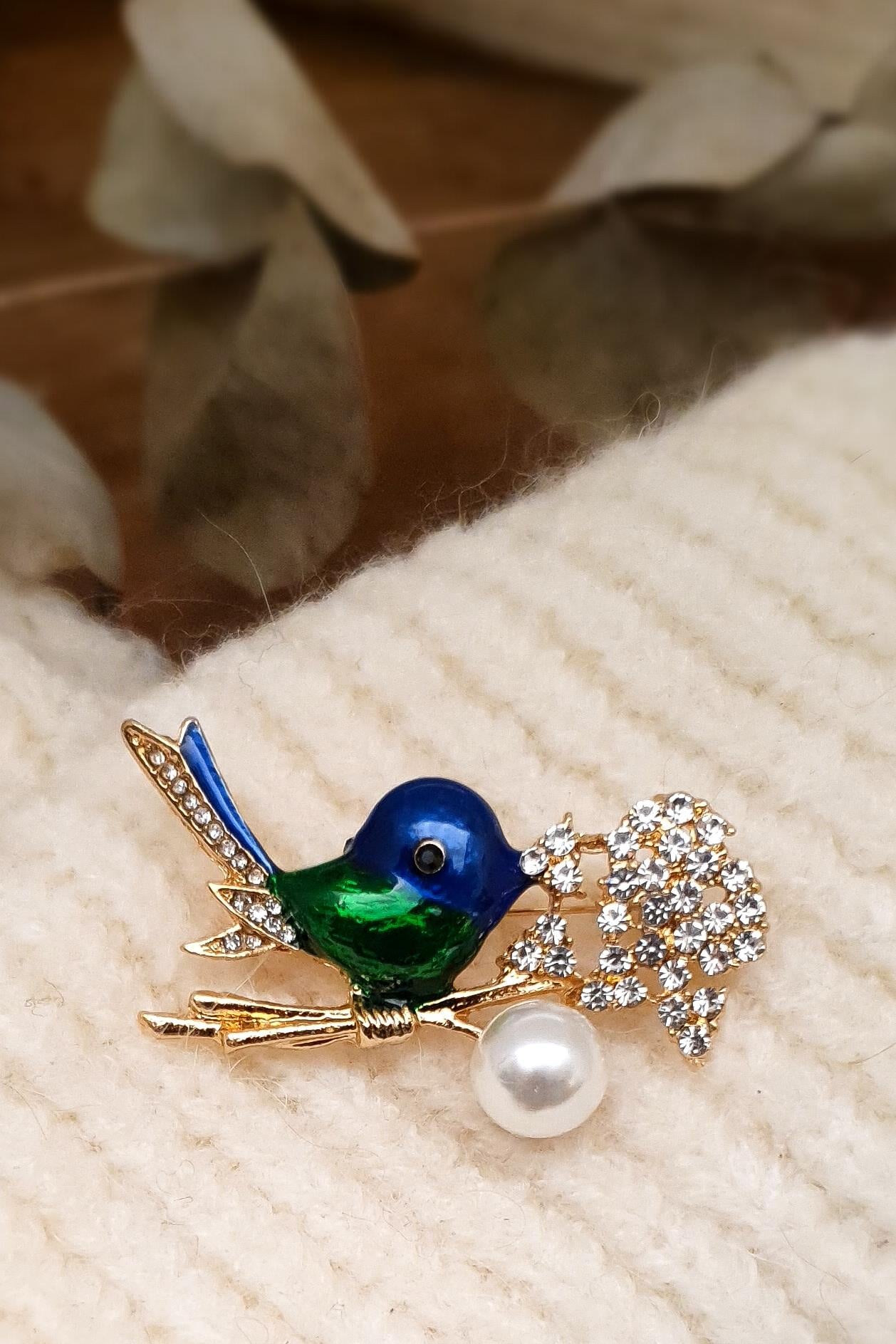 Minik Kuş Broş - Yaka İğnesi