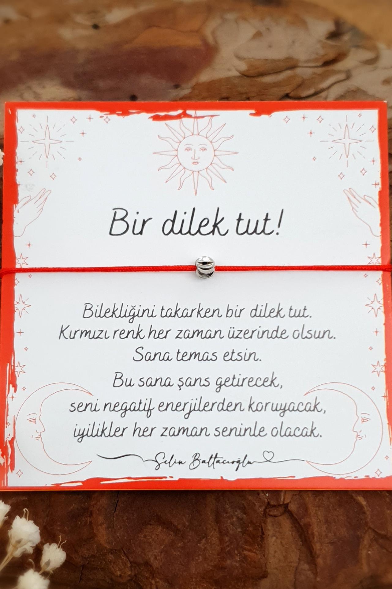 Şans Bilekliği - Kırmızı İp Bileklik - Dilek Bilekliği