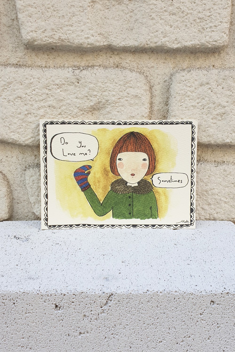 SELF TALK İLLÜSTRASYON KARTPOSTAL