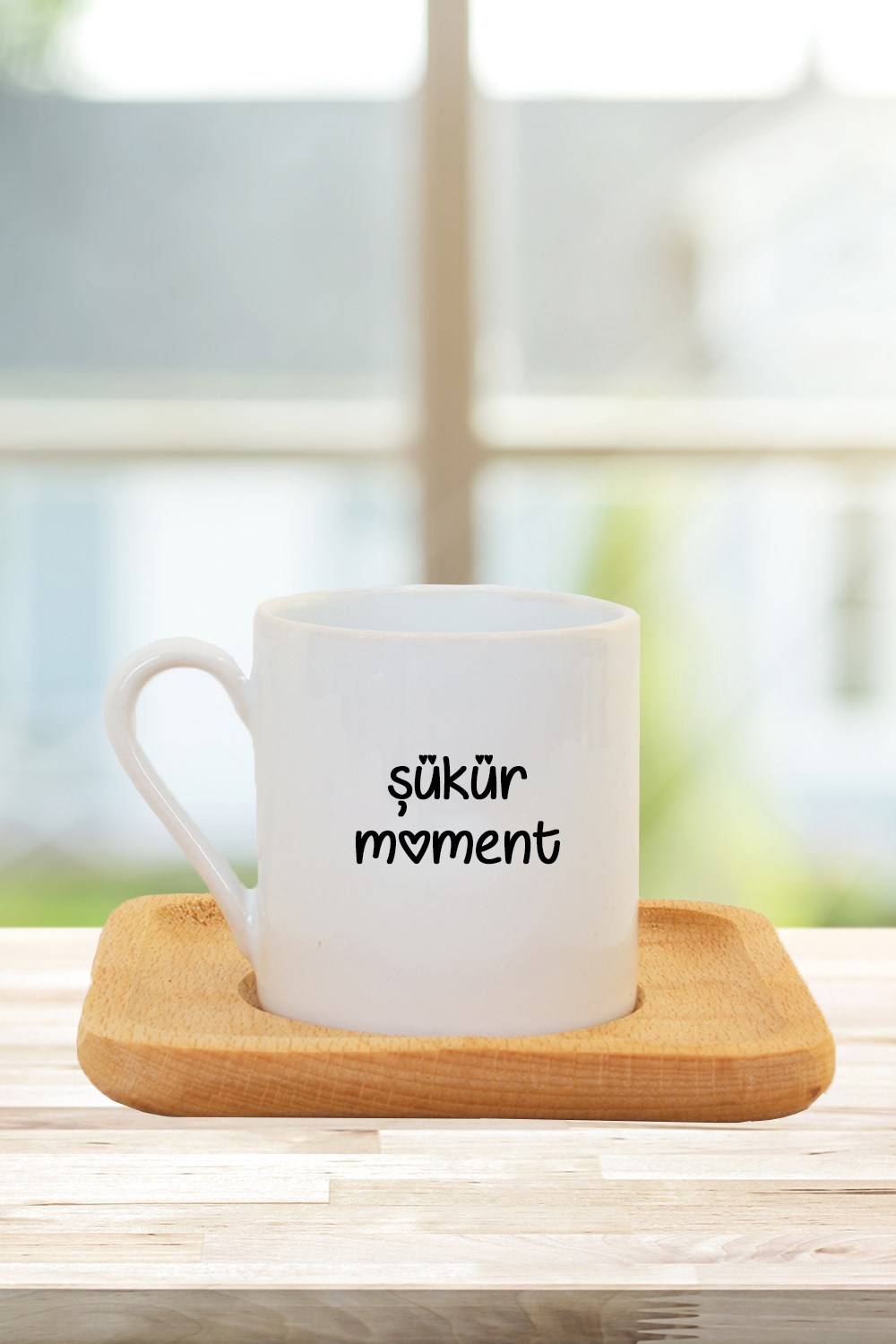 ŞÜKÜR MOMENT SLOGANLI FİNCAN
