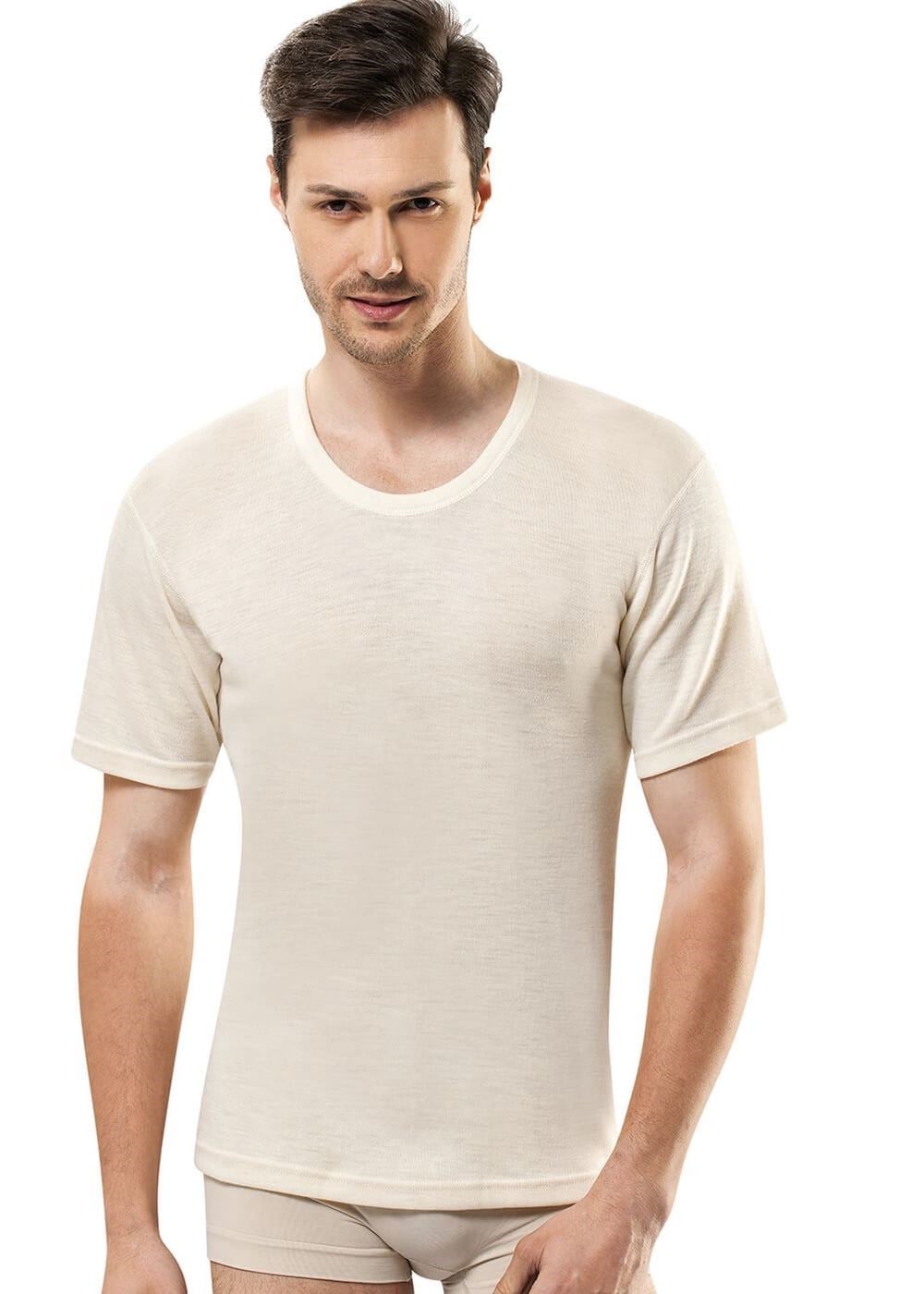 Yün Erkek Kısa Kol