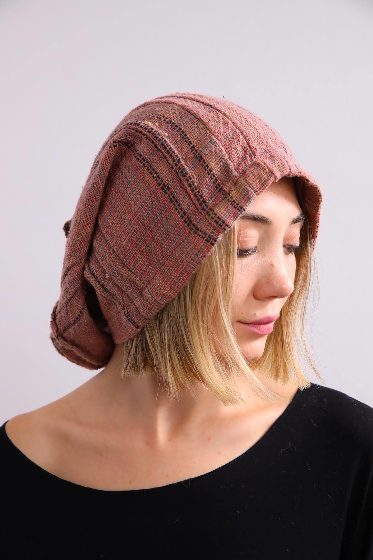 Renkli Etnik Örgü Bere - Şaman Butik Renkli Etnik Örgü Bere