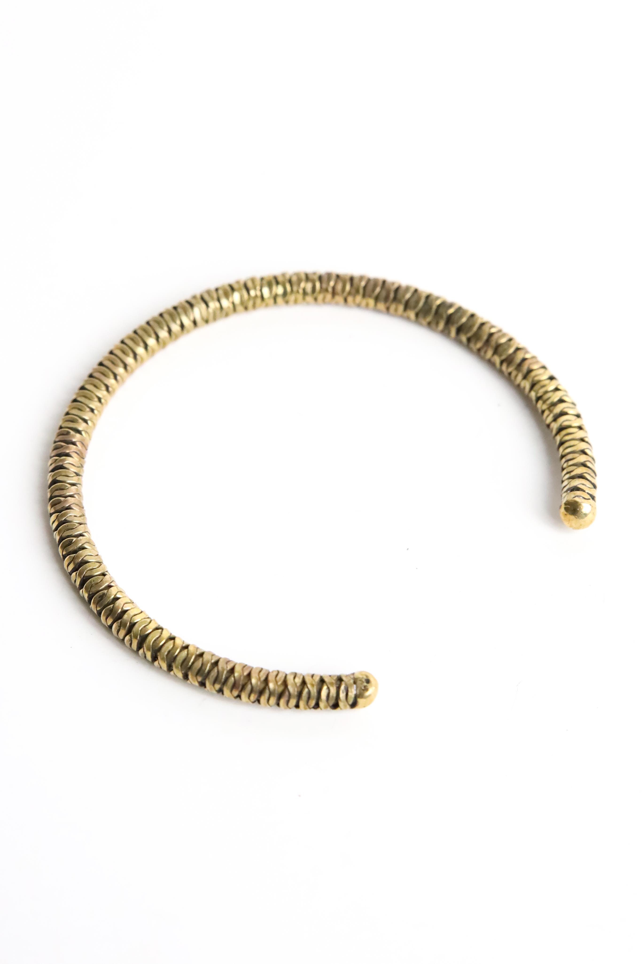 Örgü Tasarım Silindir Bronz Bileklik- Şaman Butik Örgü Tasarım Silindir Bronz Bileklik